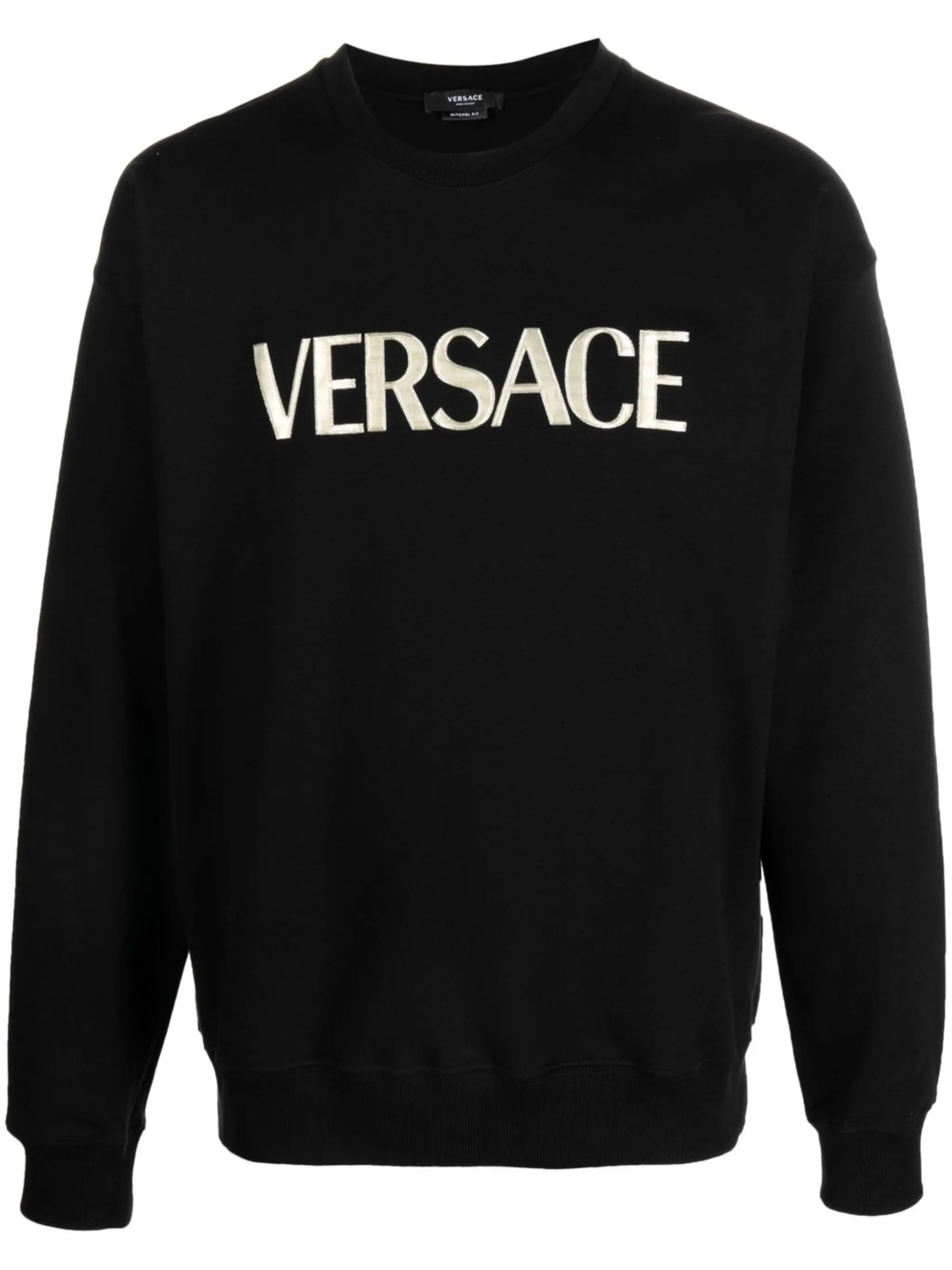 logo-embroidery jersey jumper