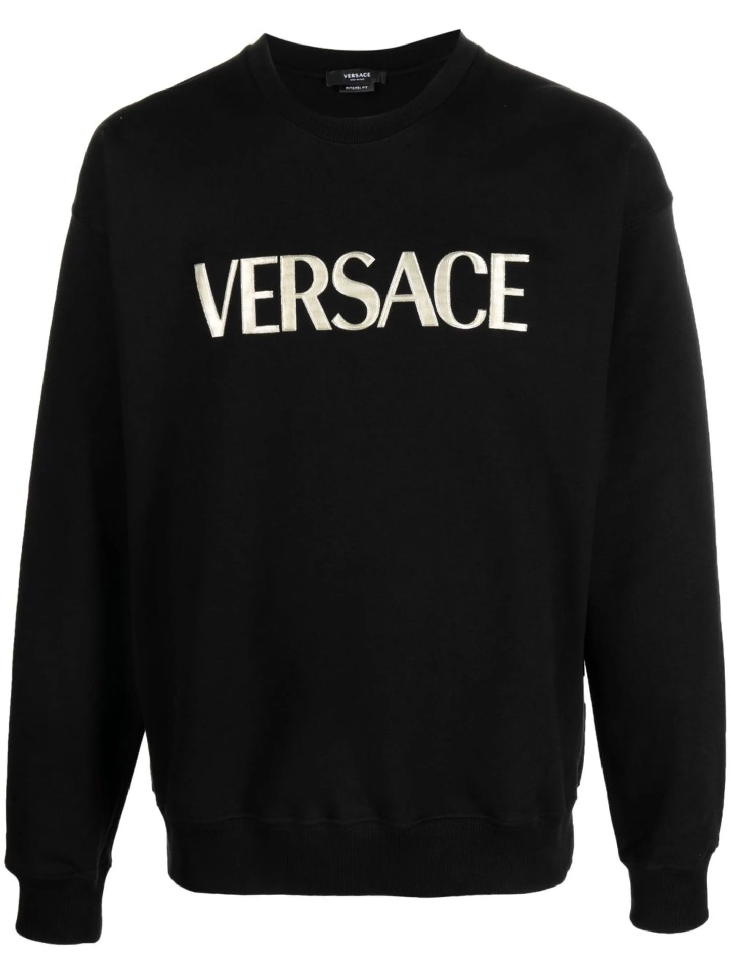 logo-embroidery jersey jumper