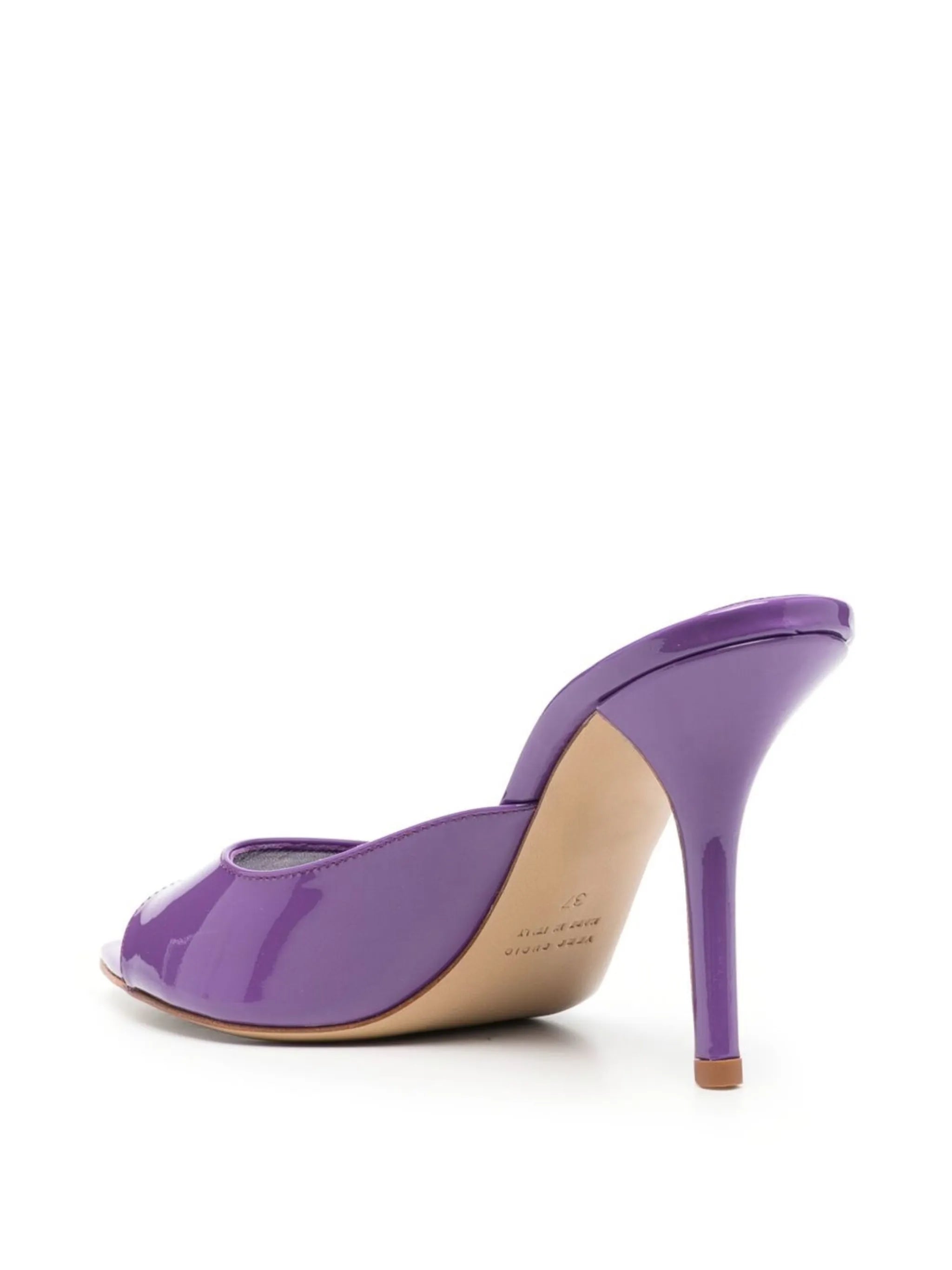 Perni 100mm patent leather sandals