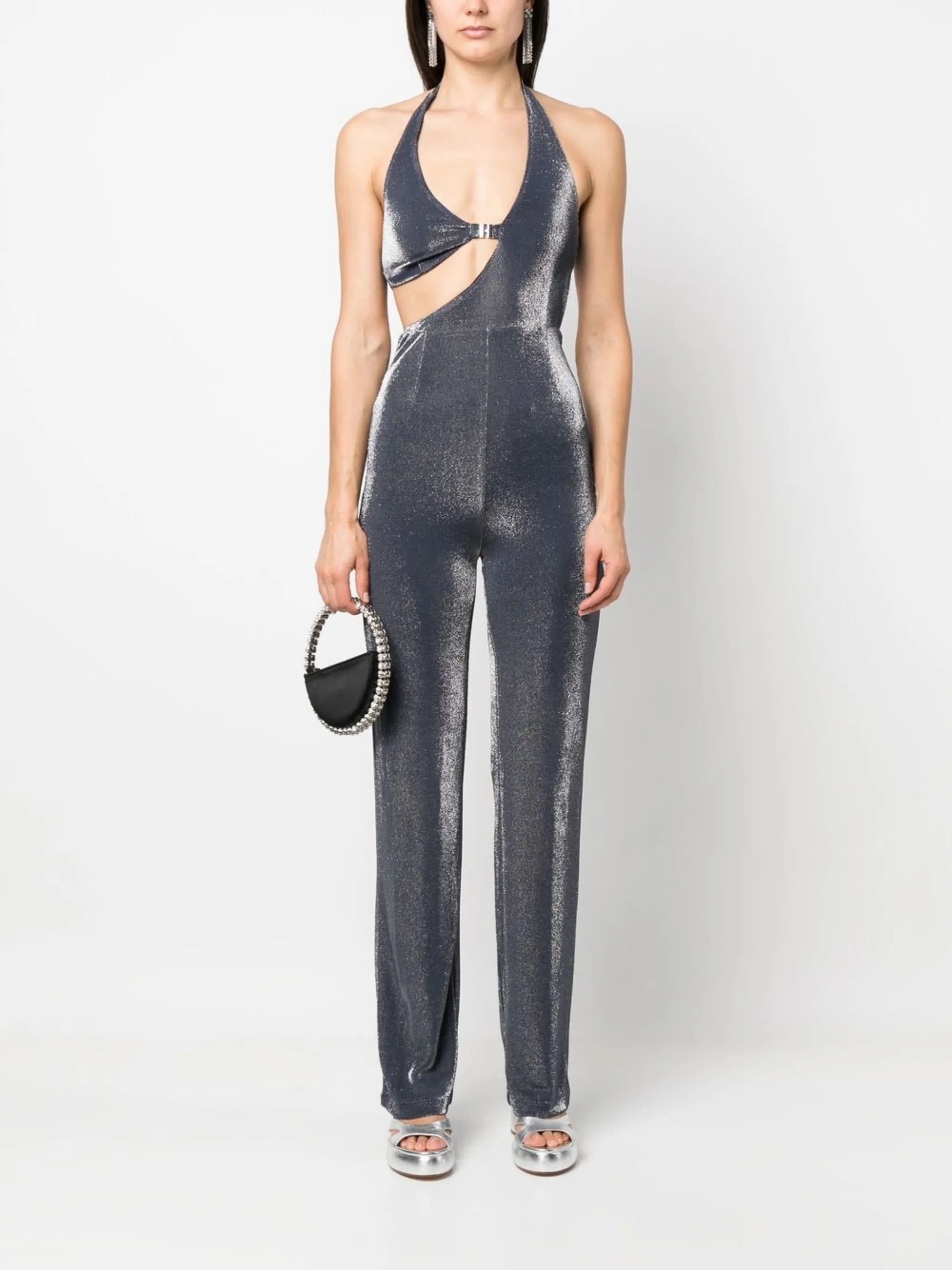 halterneck jumpsuit