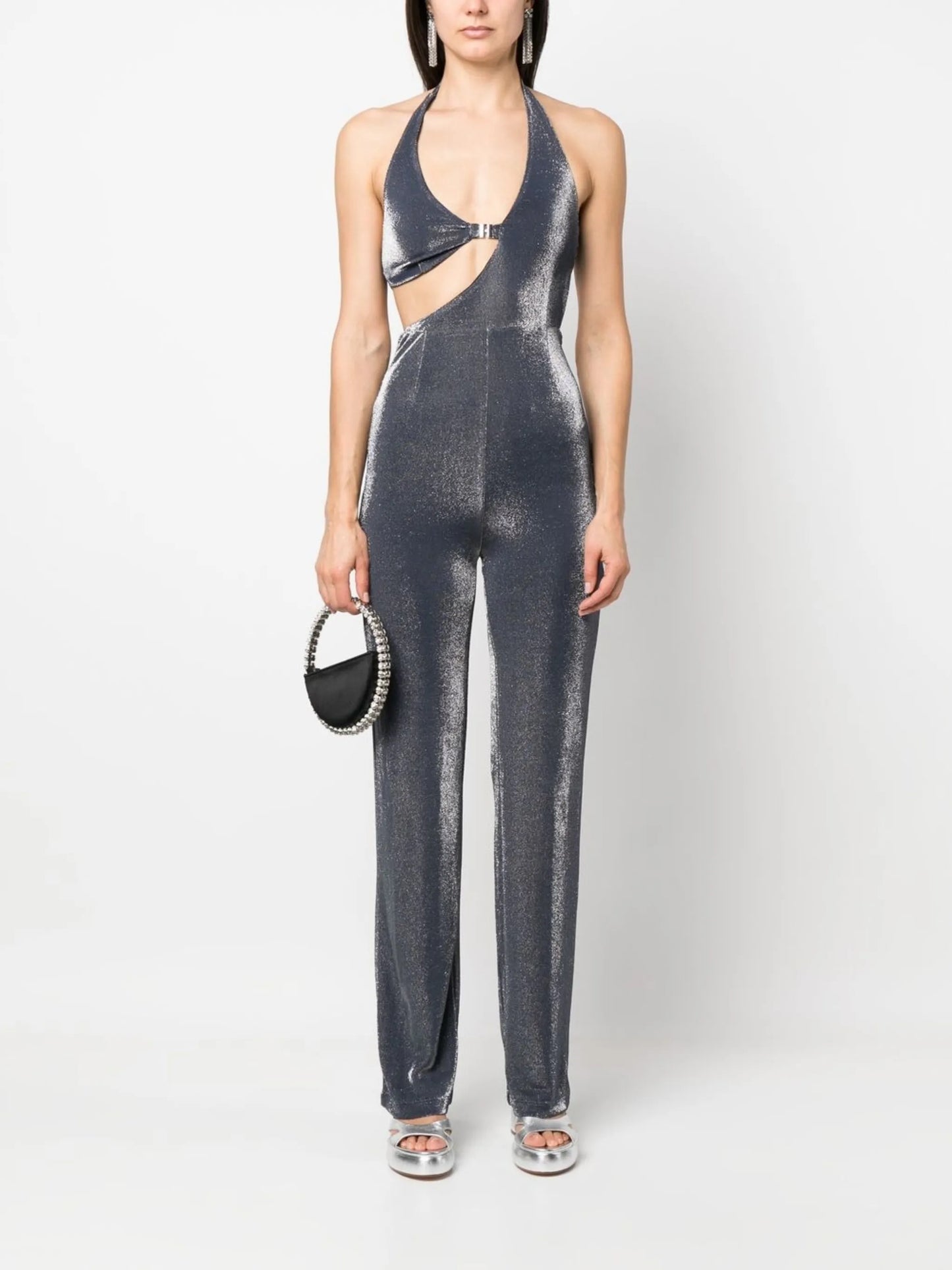 halterneck jumpsuit