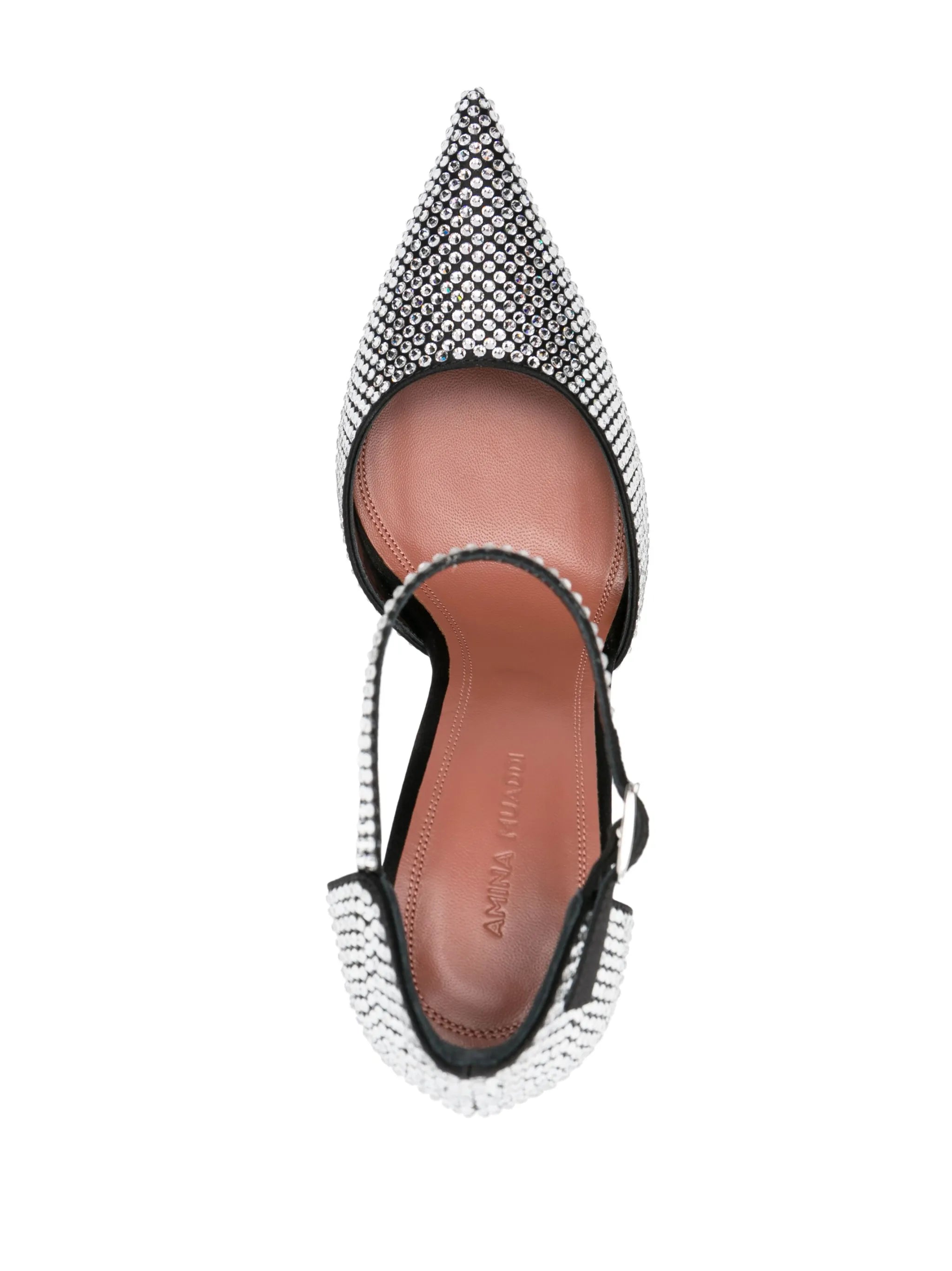 Vittoria 105mm crystal-embellished pumps