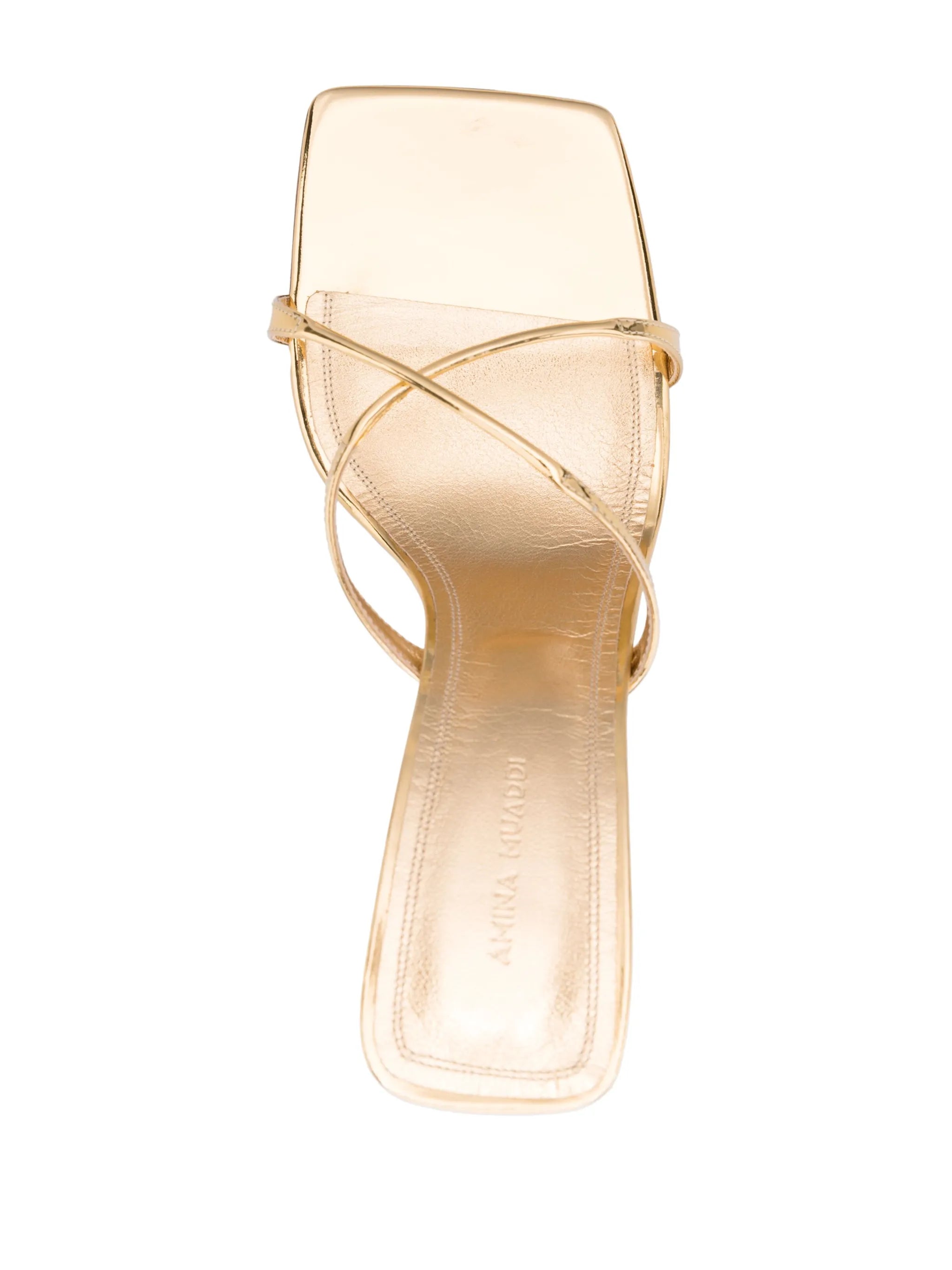 Adriana metallic-finish 95mm sandals