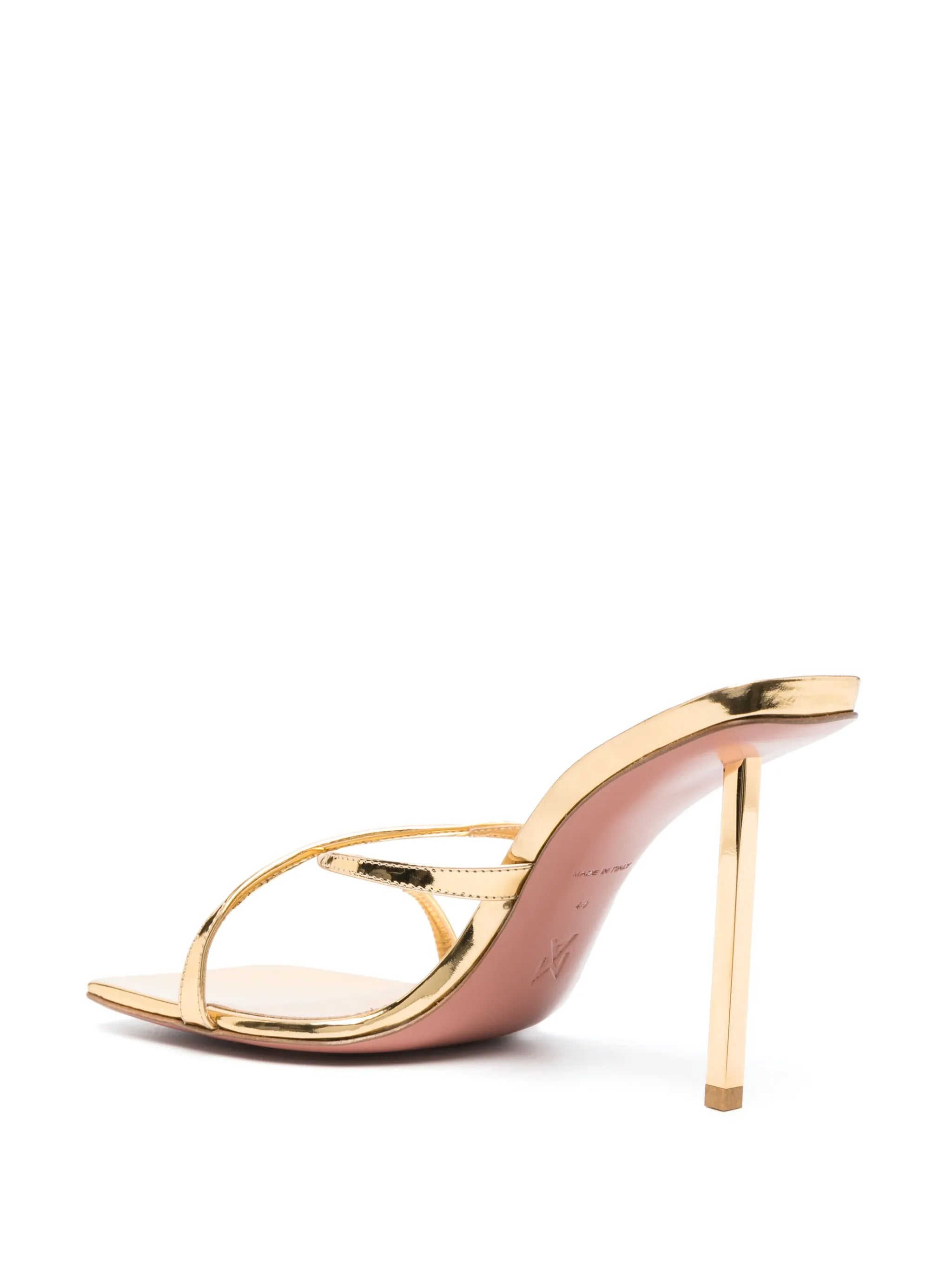 Adriana metallic-finish 95mm sandals