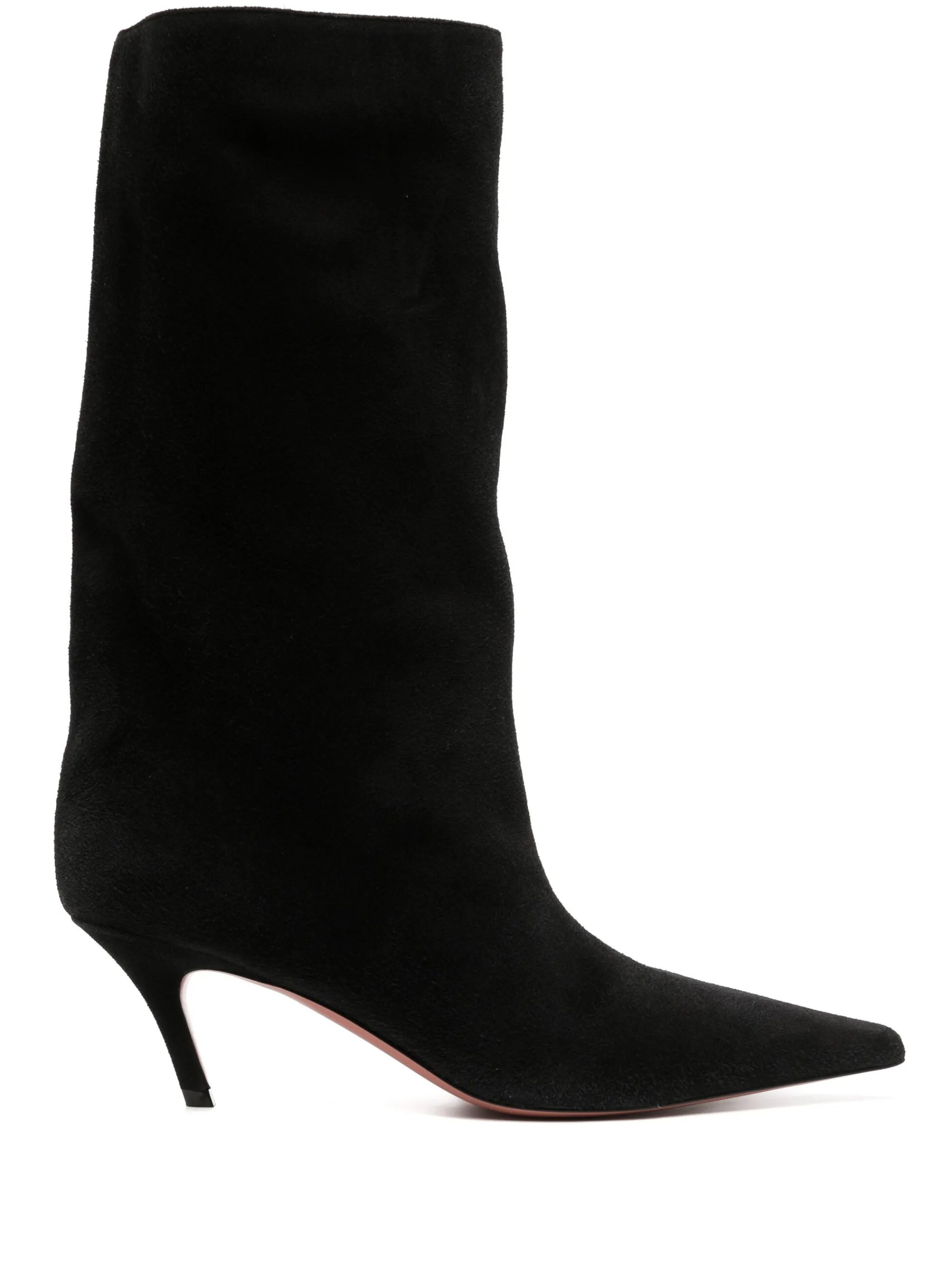 Fiona 60mm pointed-toe suede boots