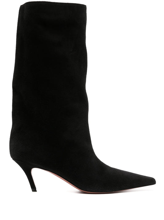 Fiona 60mm pointed-toe suede boots