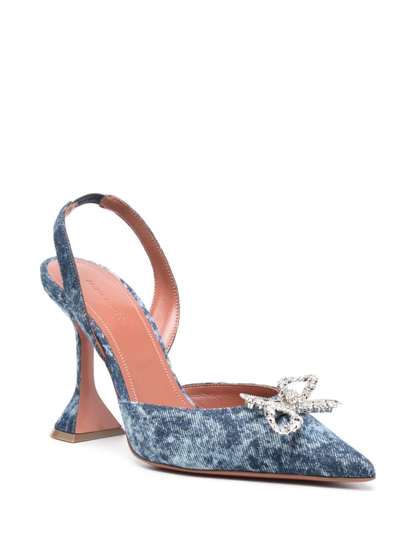 95mm Rosie Sling denim pumps