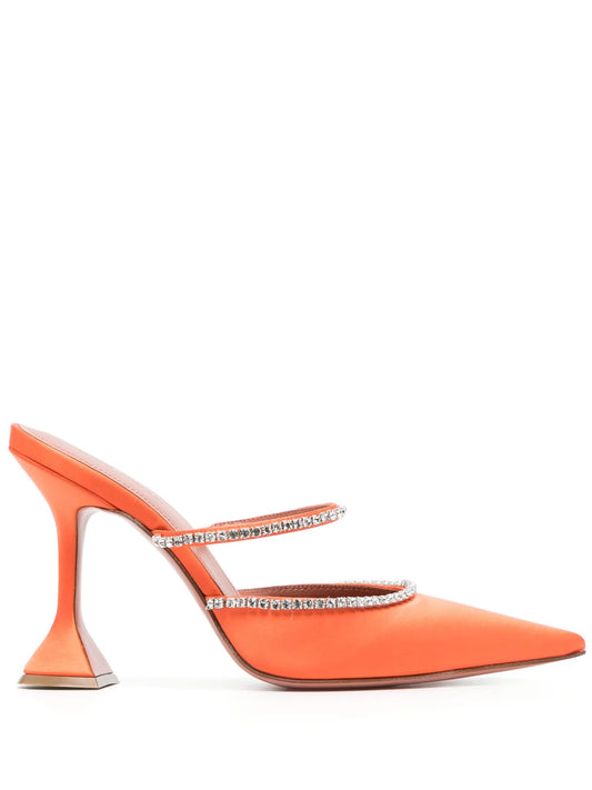 Gilda crystal-embellished 105mm mules