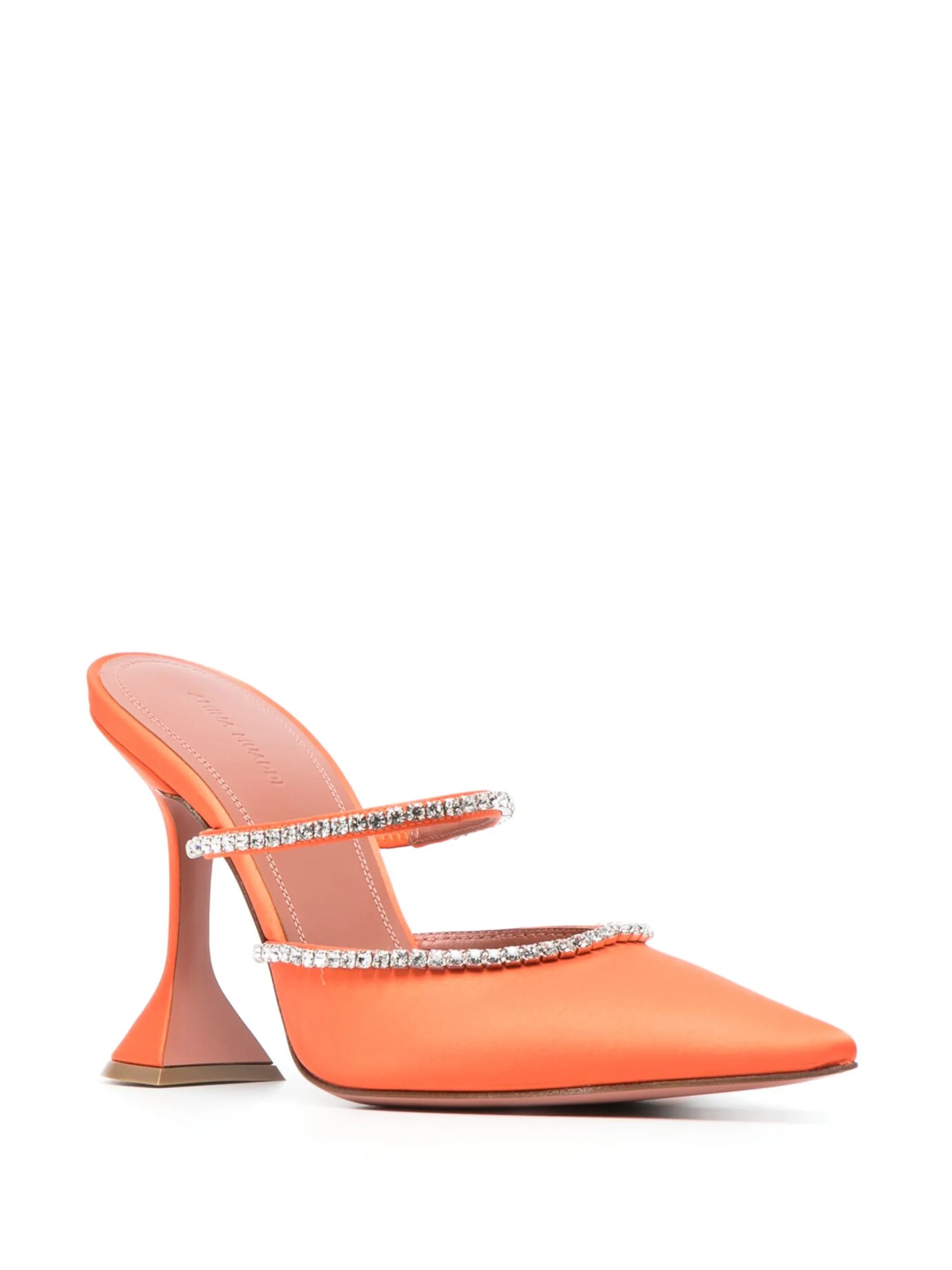 Gilda crystal-embellished 105mm mules