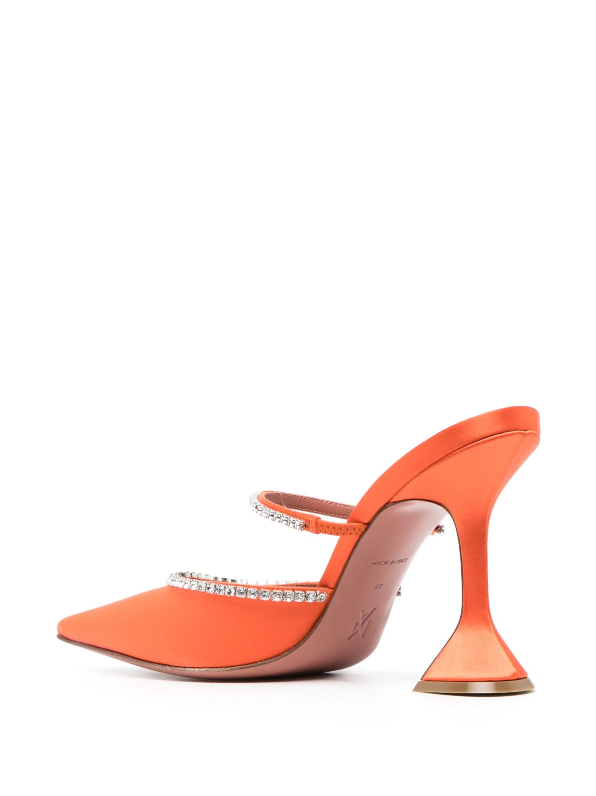 Gilda crystal-embellished 105mm mules