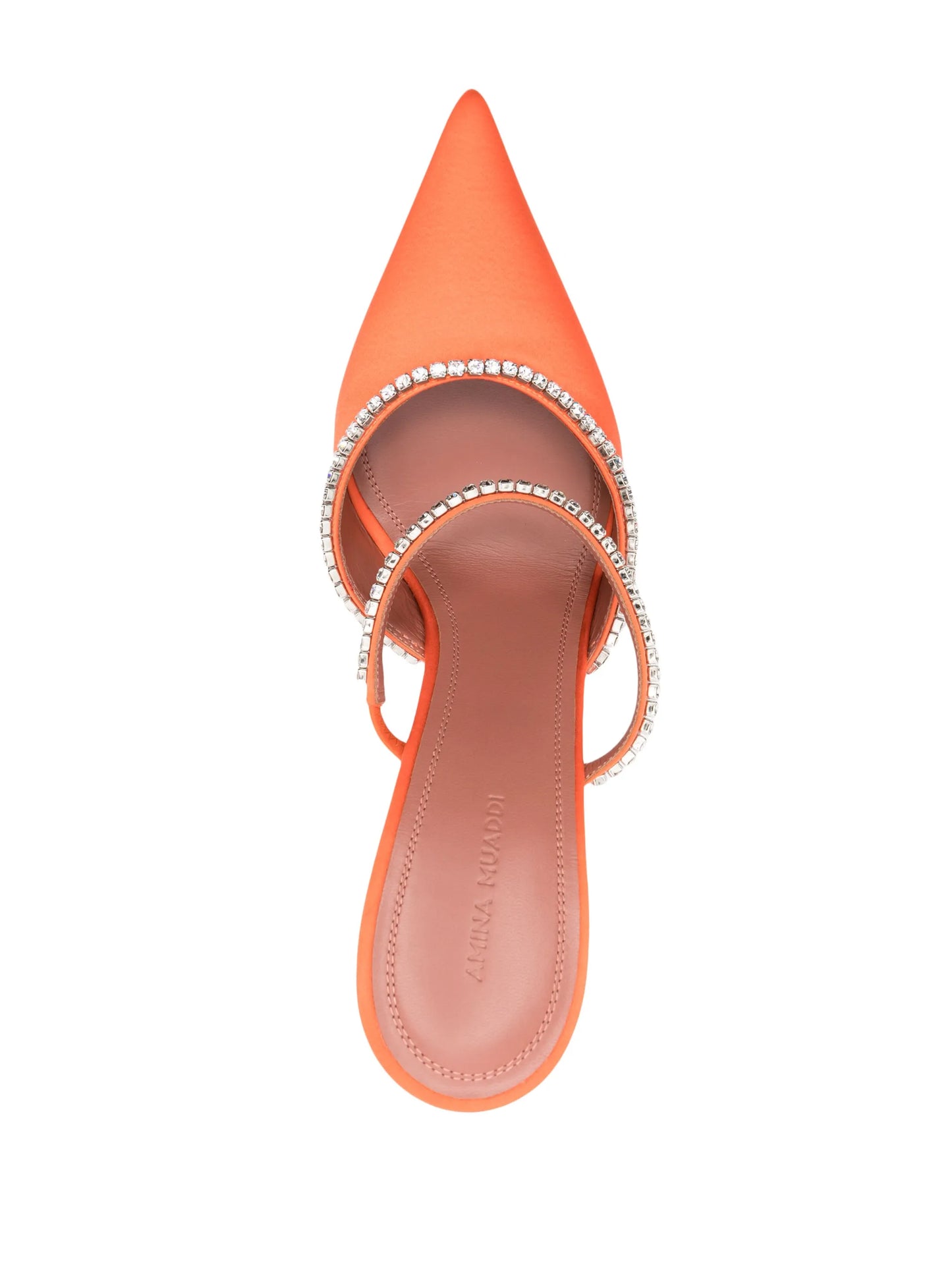 Gilda crystal-embellished 105mm mules