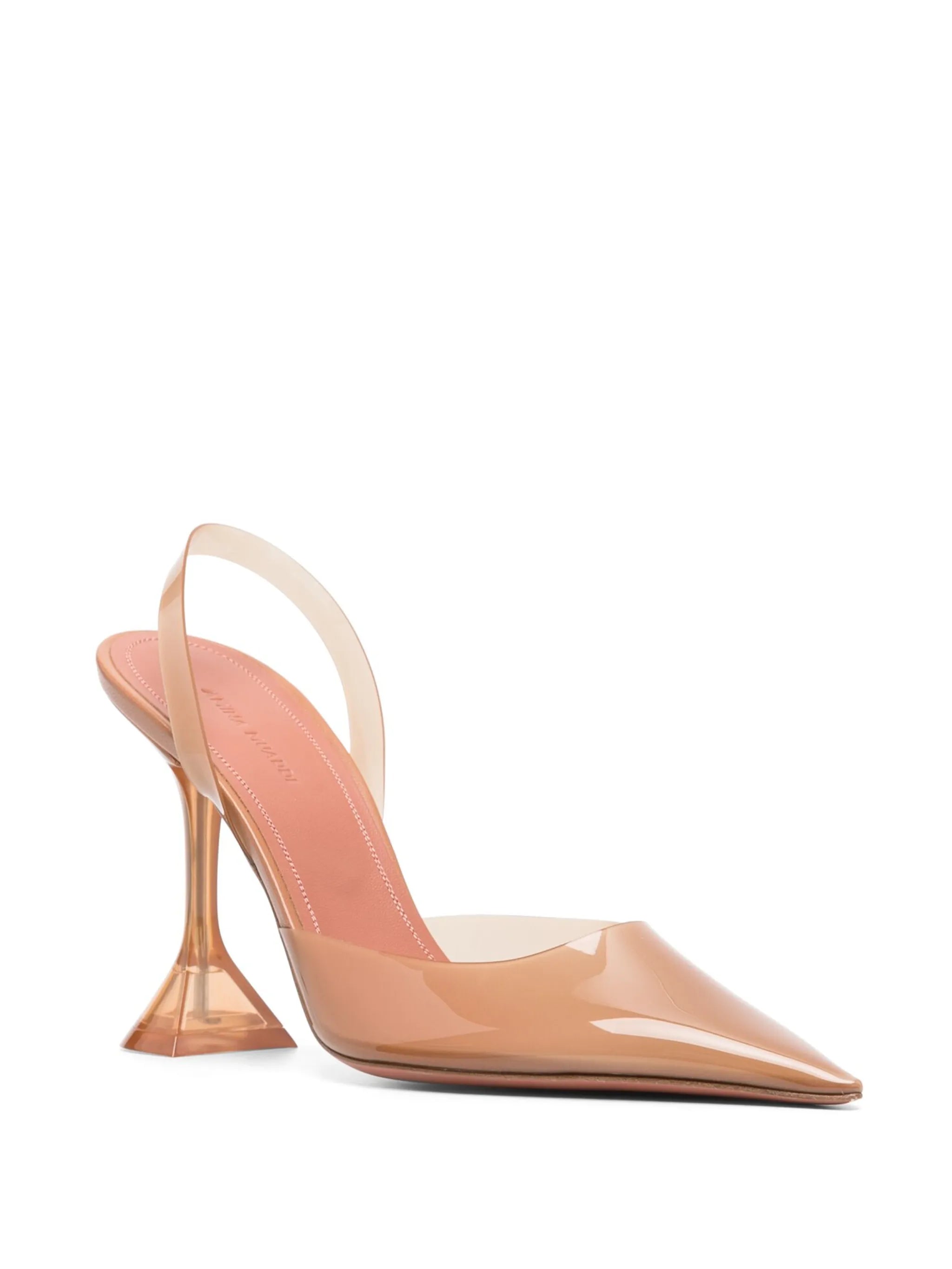 Holli Glass 95mm slingback pumps