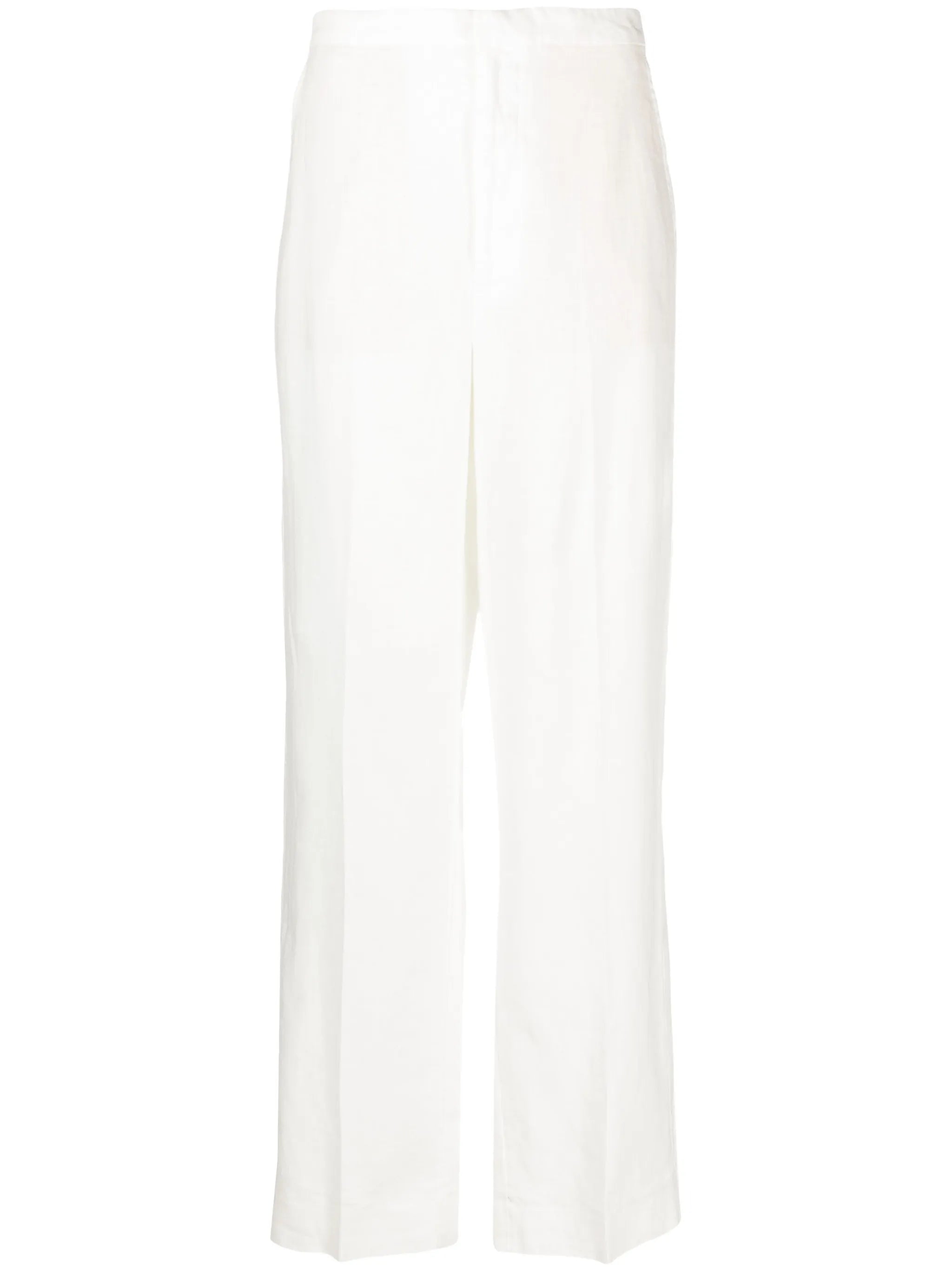low-rise linen trousers
