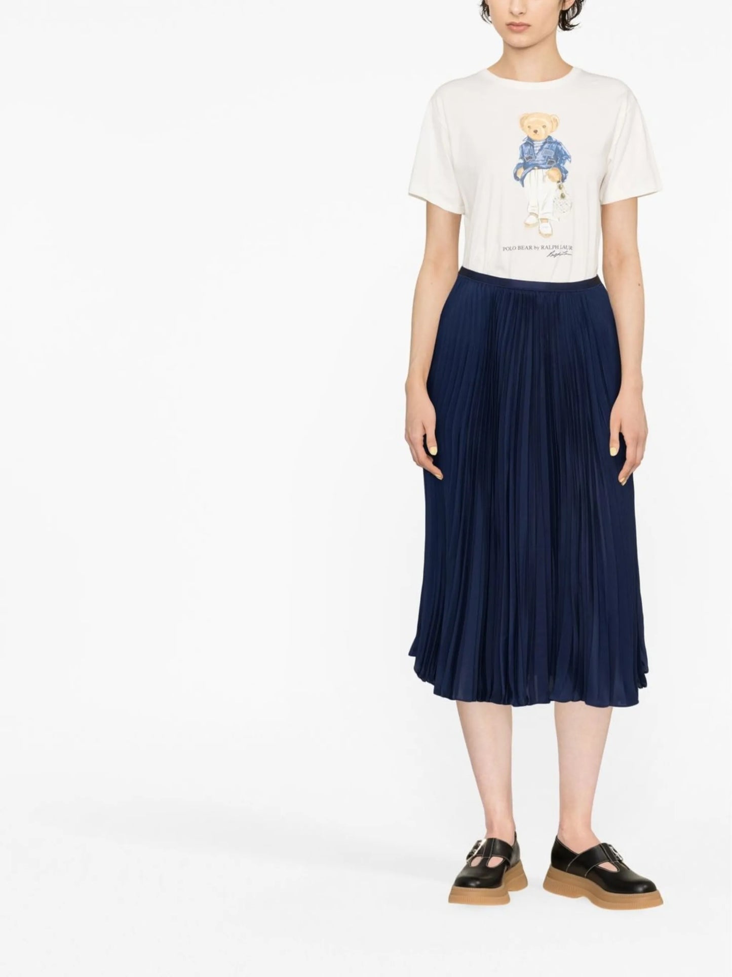 Polo Bear-print cotton T-shirt