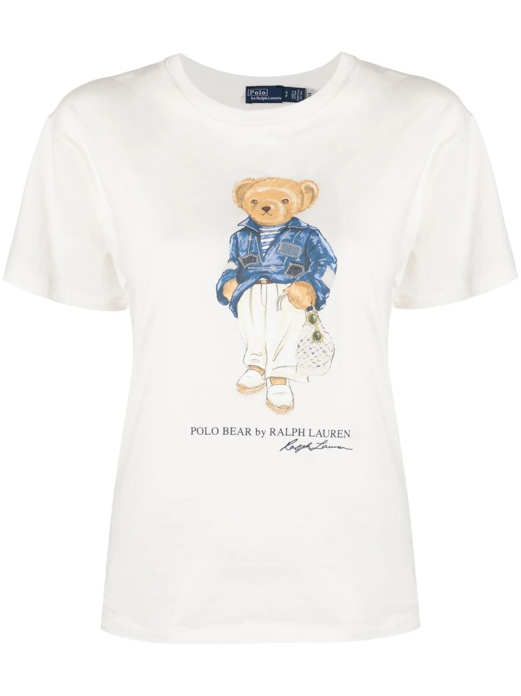 Polo Bear-print cotton T-shirt