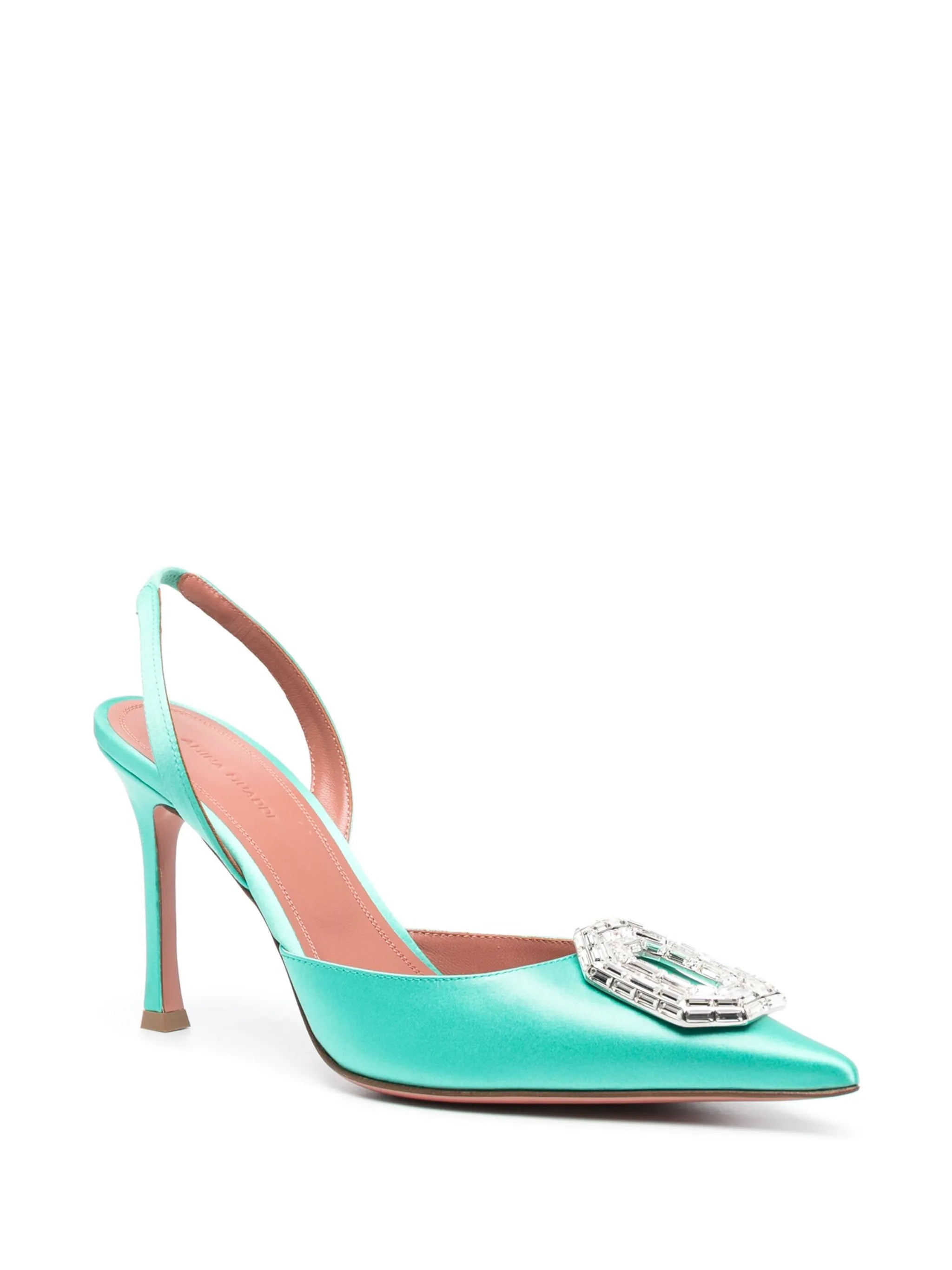Camelia Sling 90mm satin pumps