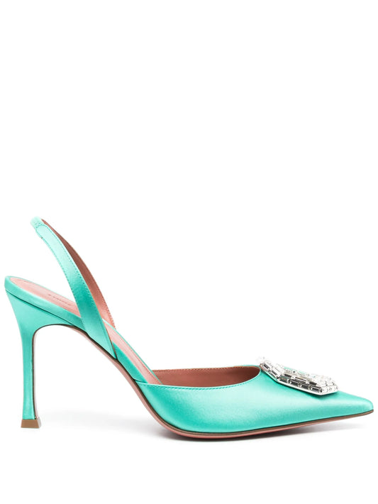 Camelia Sling 90mm satin pumps