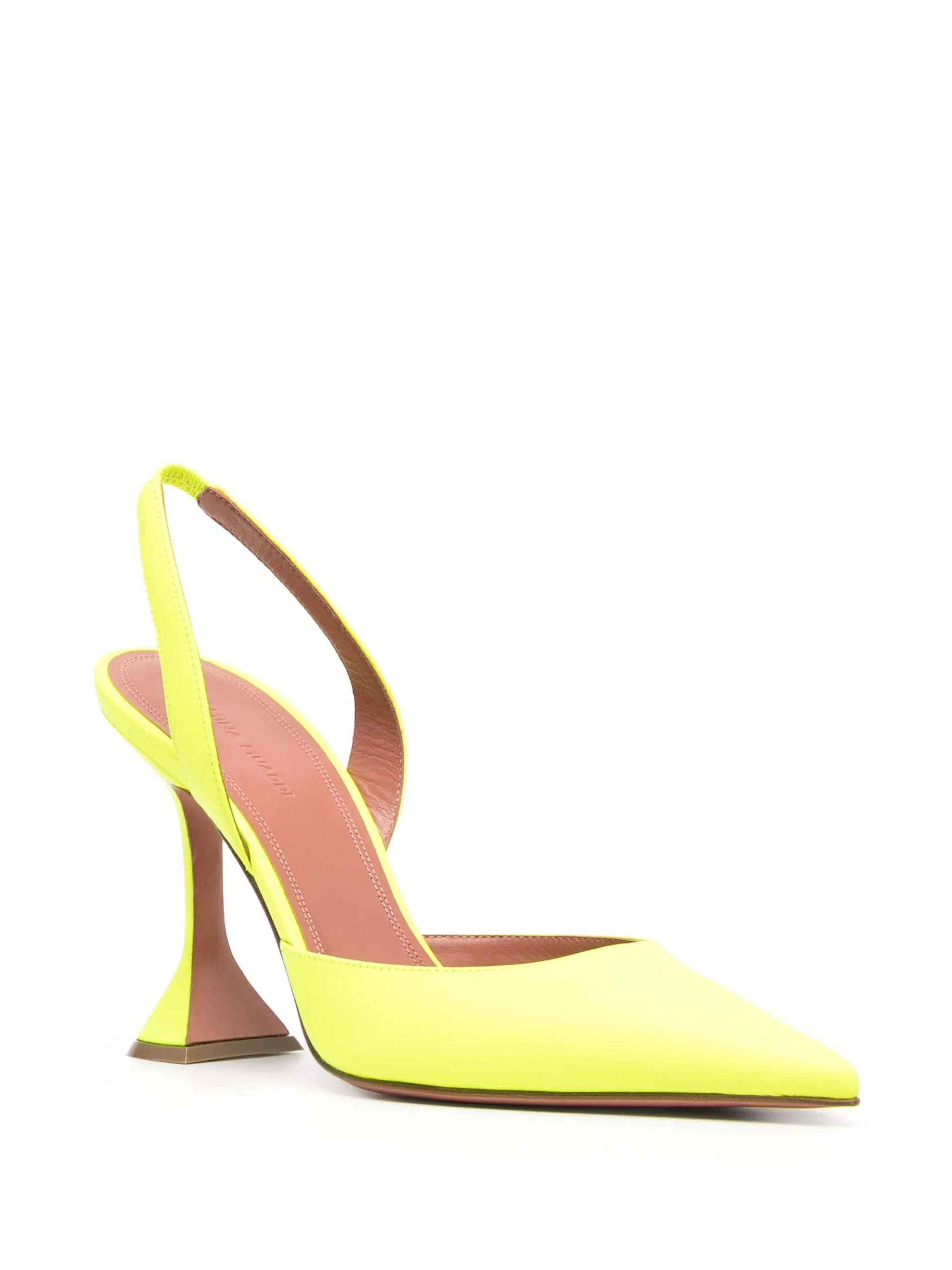 Holli 95mm denim slingback pumps