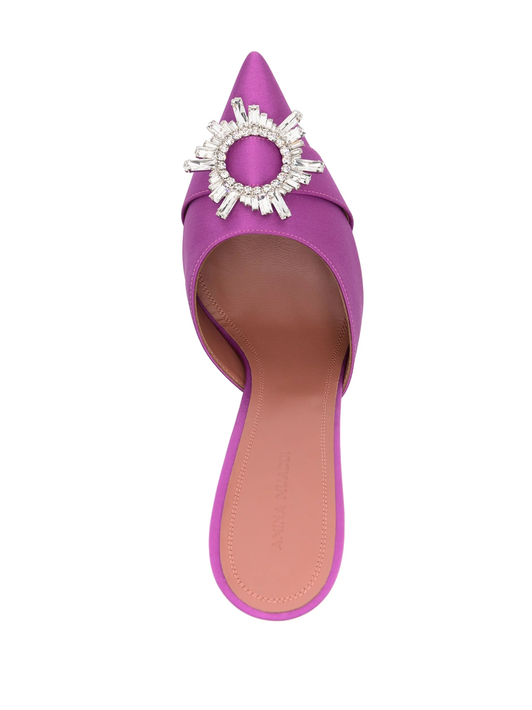 Begum 115mm crystal-embellished mules