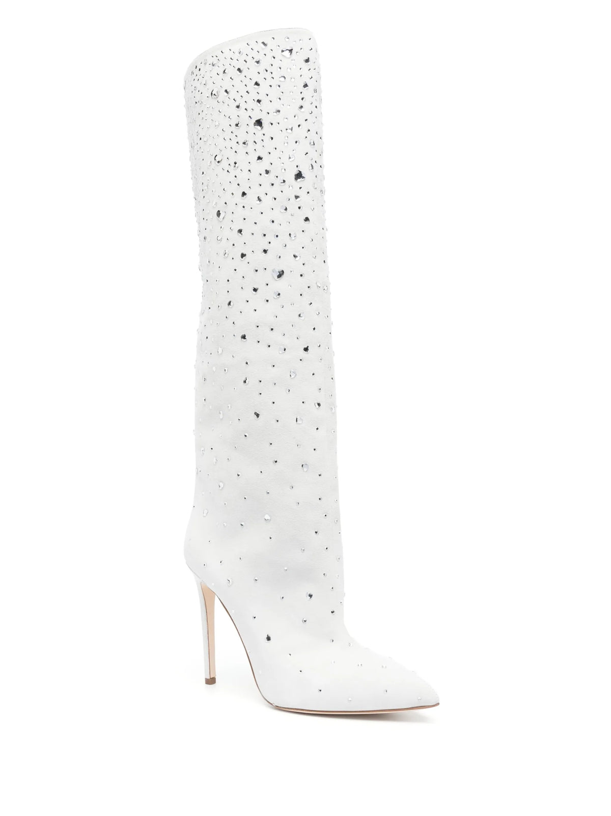 Holly Love  crystal-embellished suede boots
