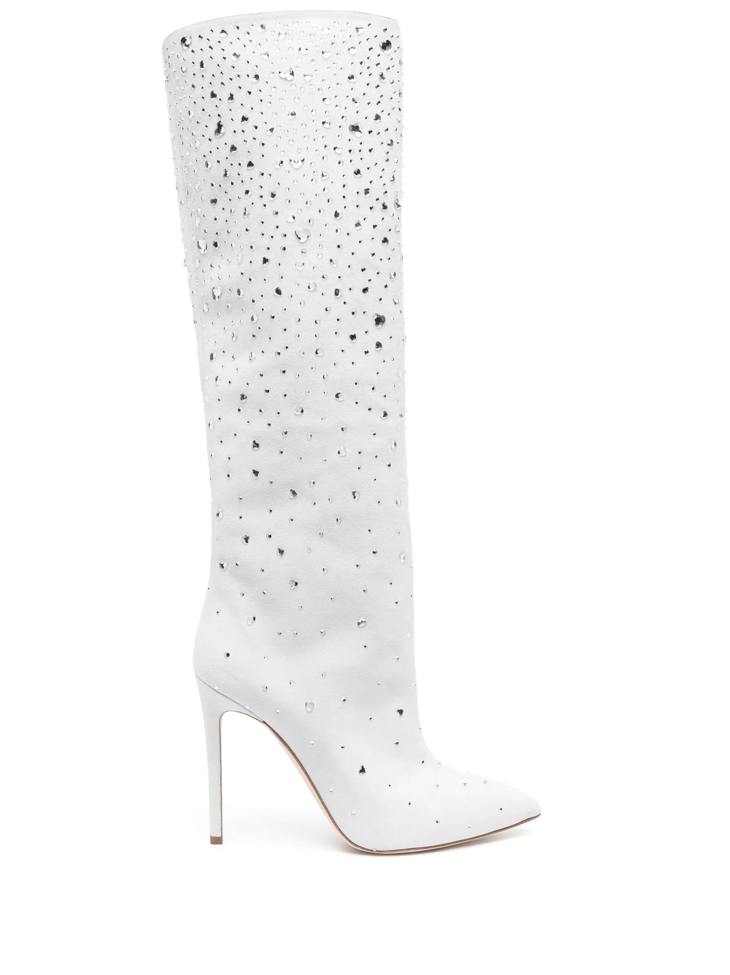 Holly Love  crystal-embellished suede boots