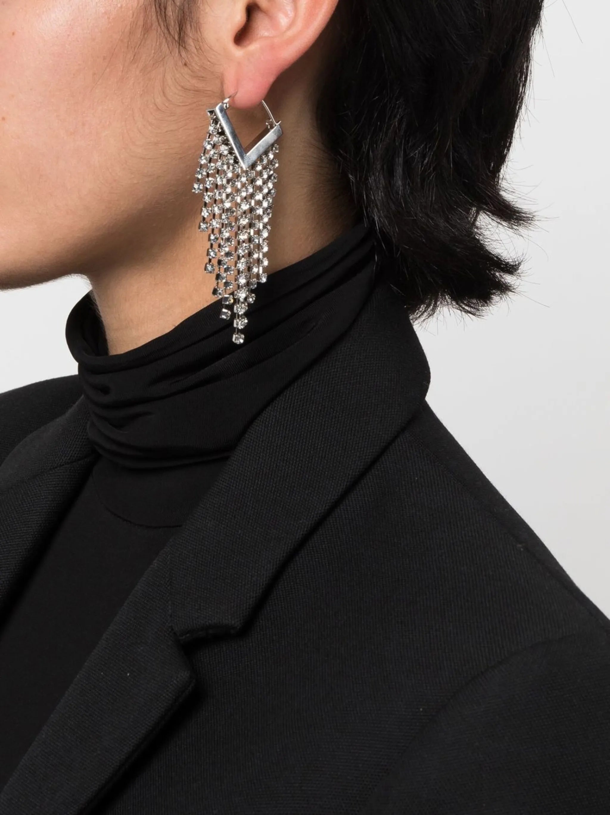 Melting drop earrings