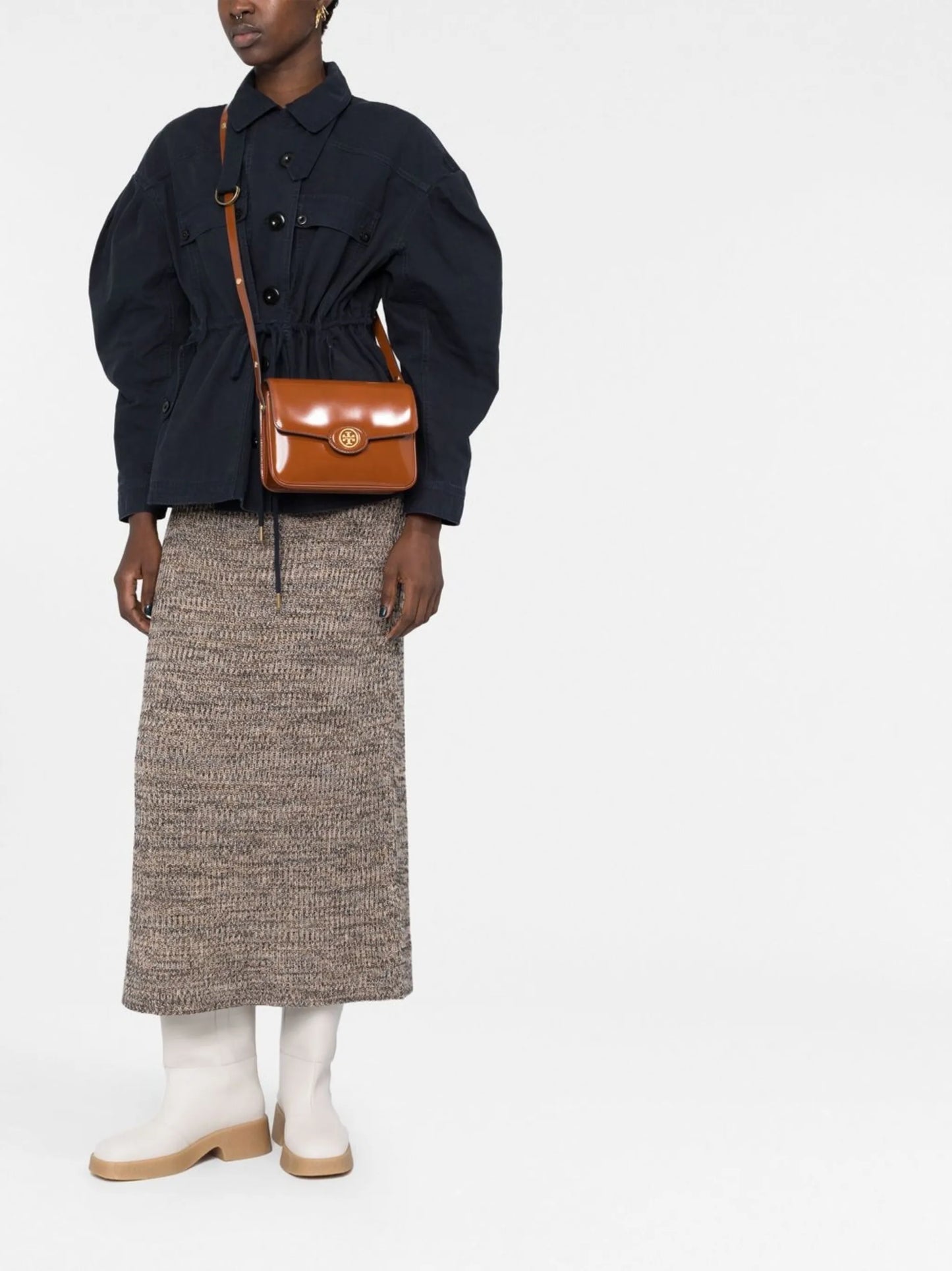 logo-plaque crossbody bag