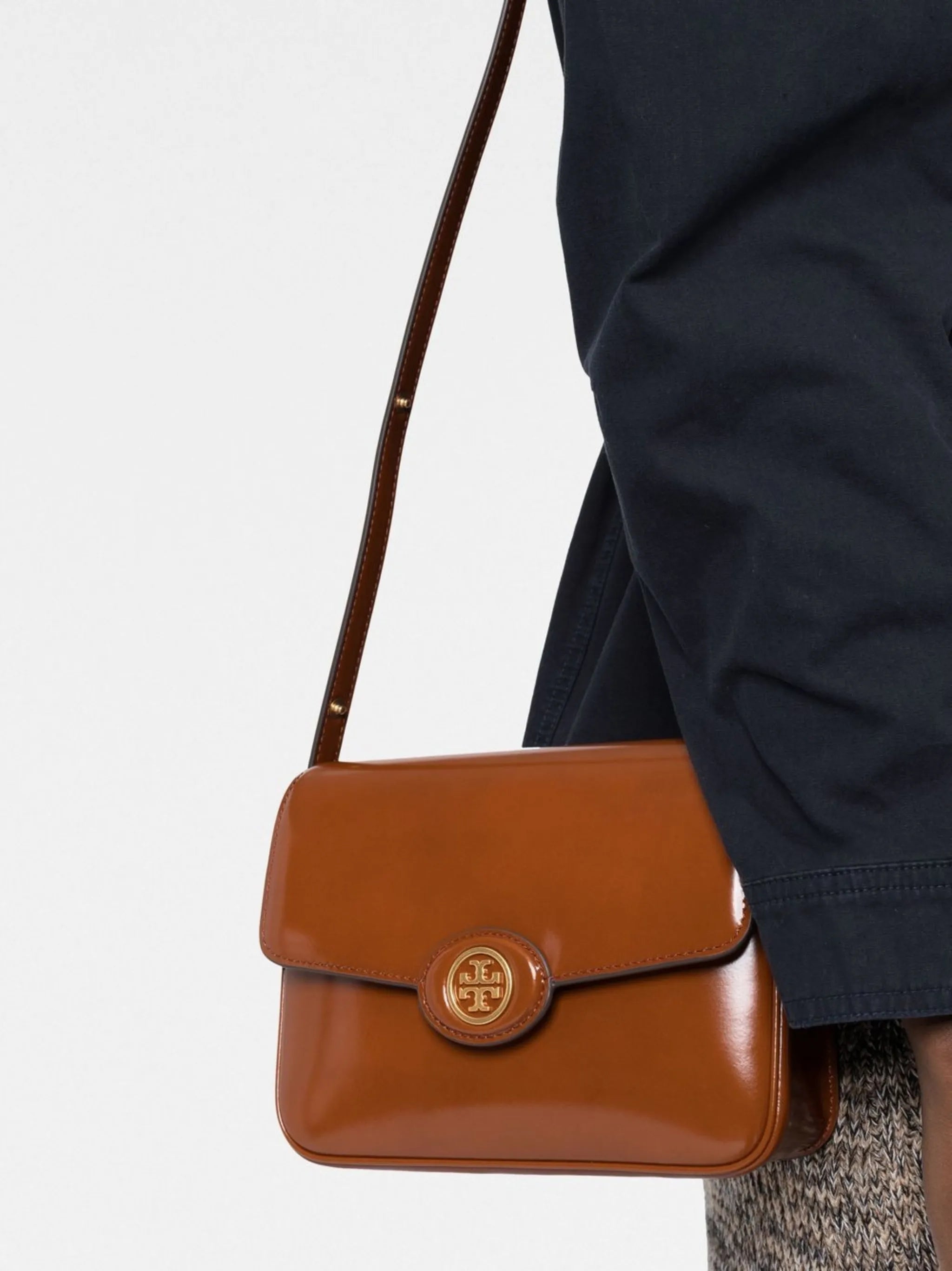logo-plaque crossbody bag