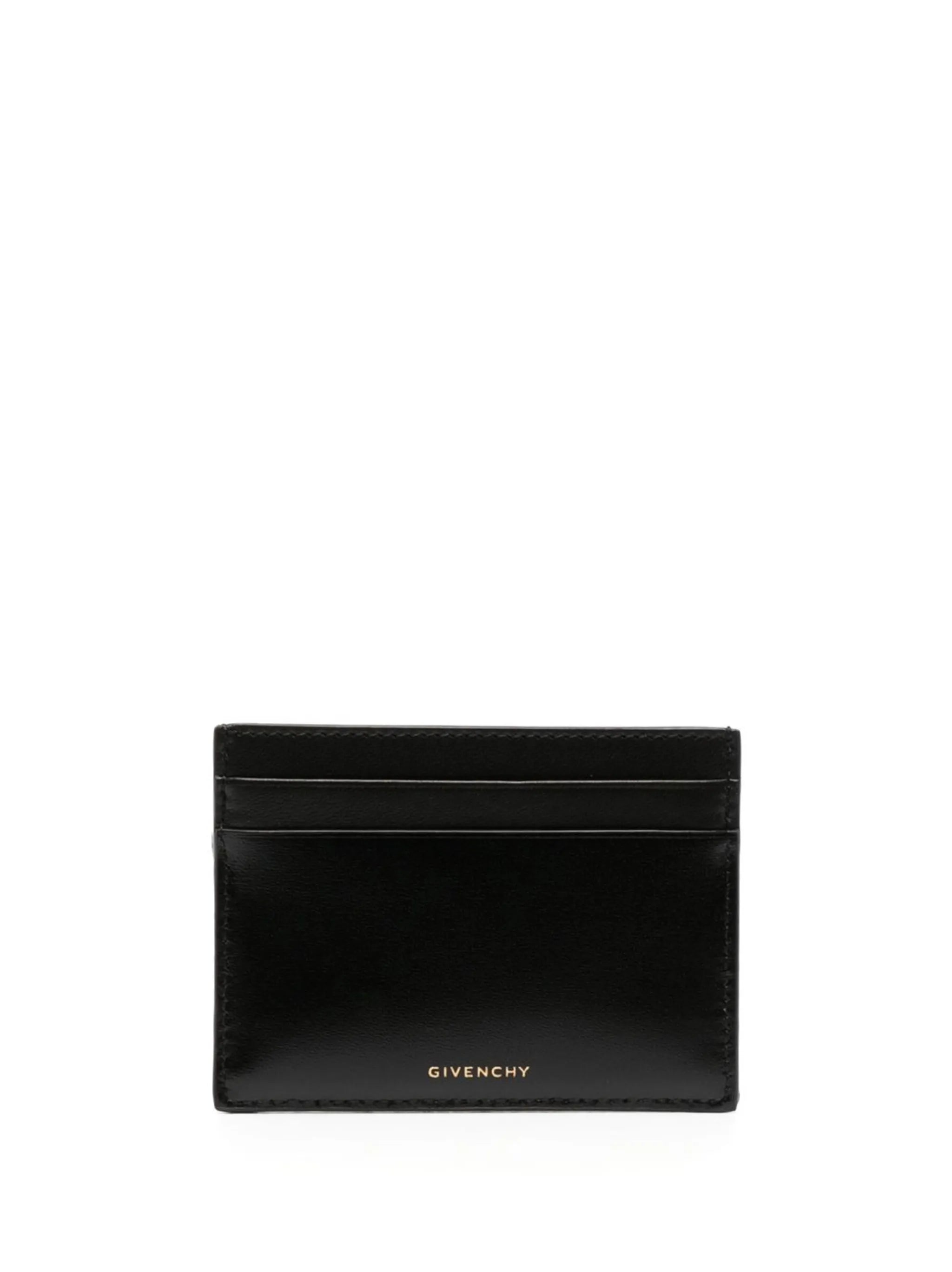 logo-print monogrammed cardholder