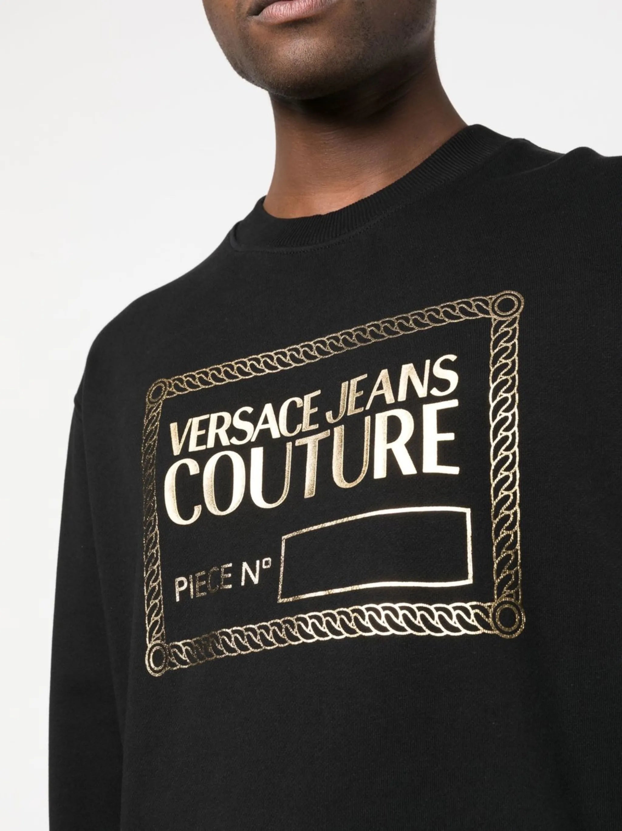 logo-print crew neck sweatshirt