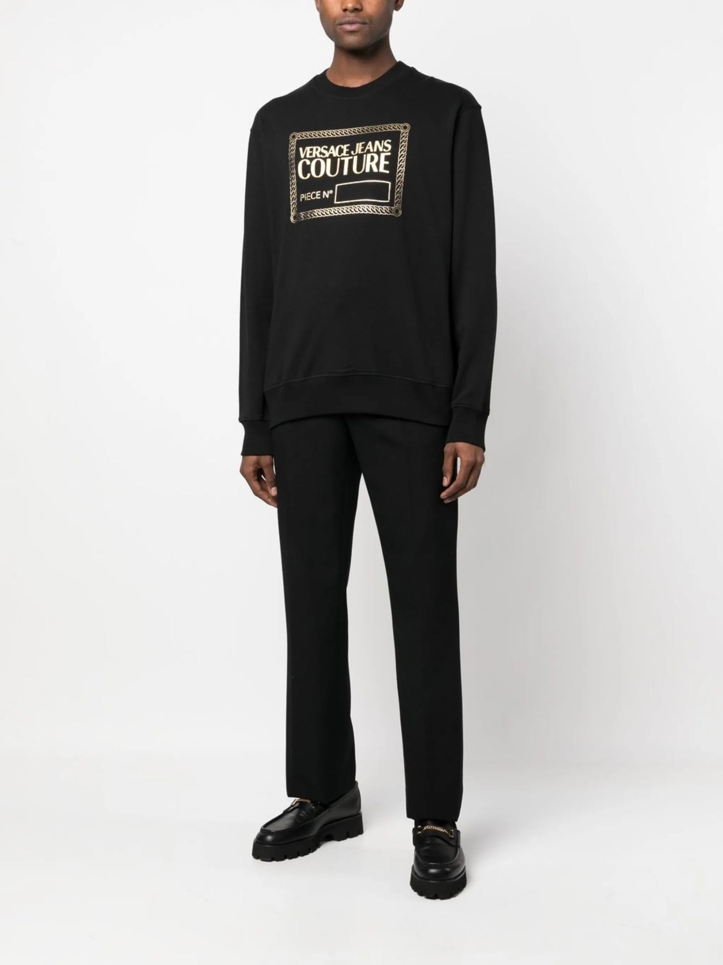 logo-print crew neck sweatshirt