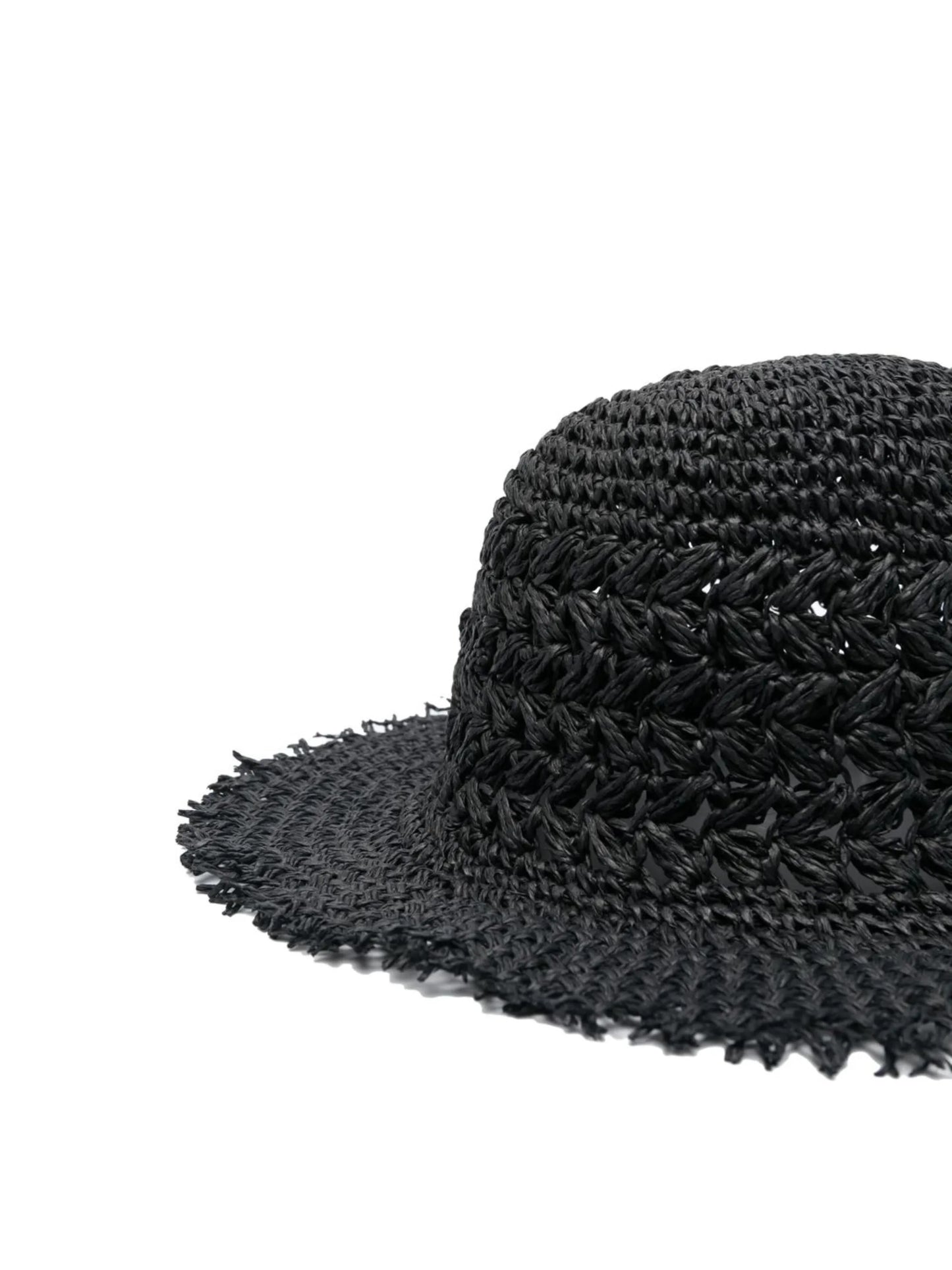 embroidered-logo straw hat
