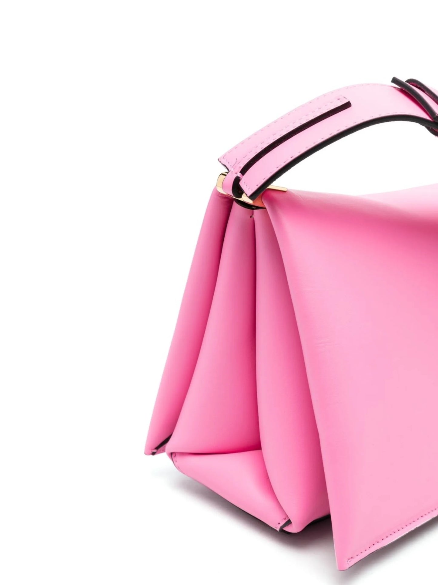 logo-detail leather shoulder bag