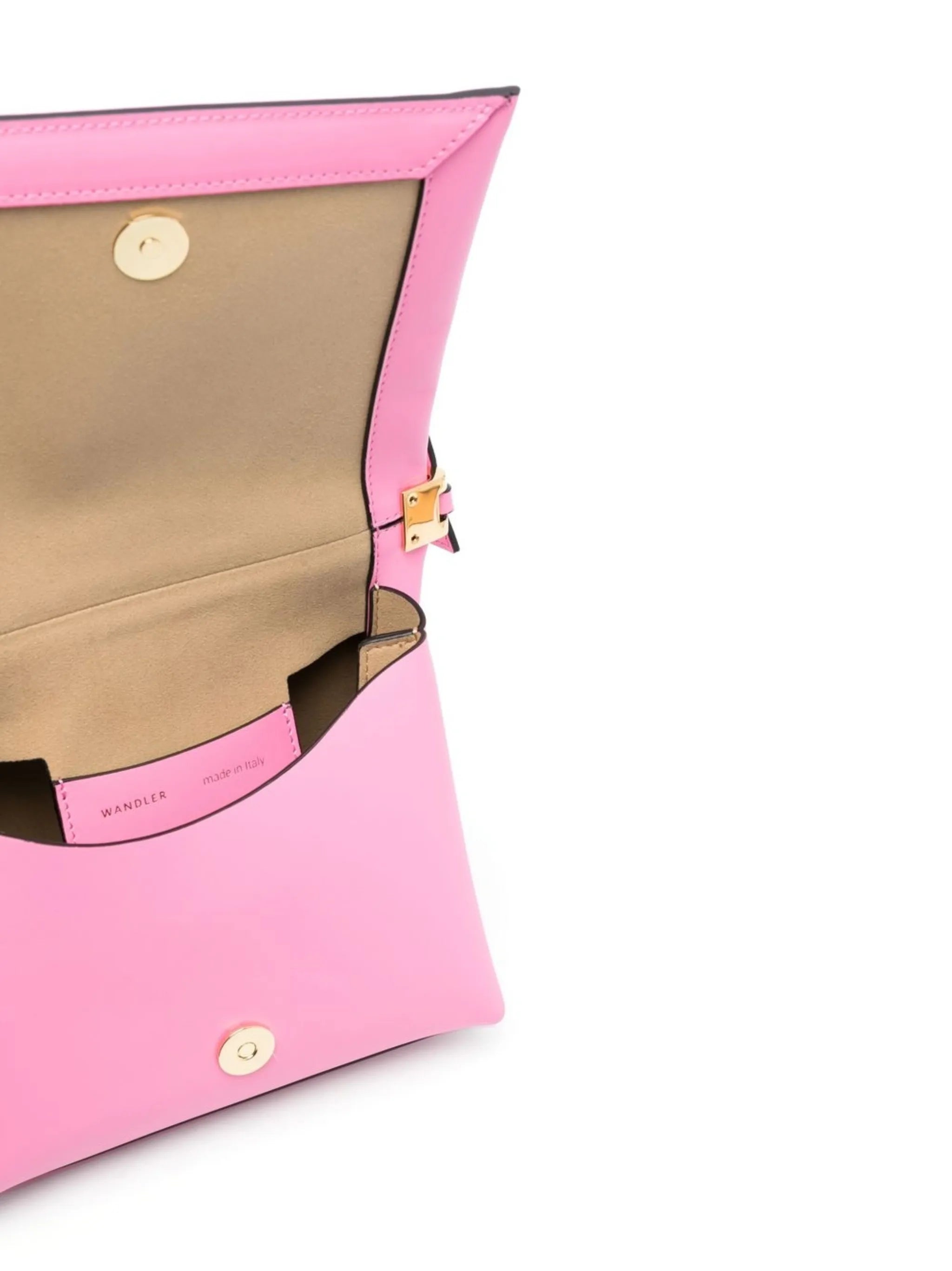 logo-detail leather shoulder bag