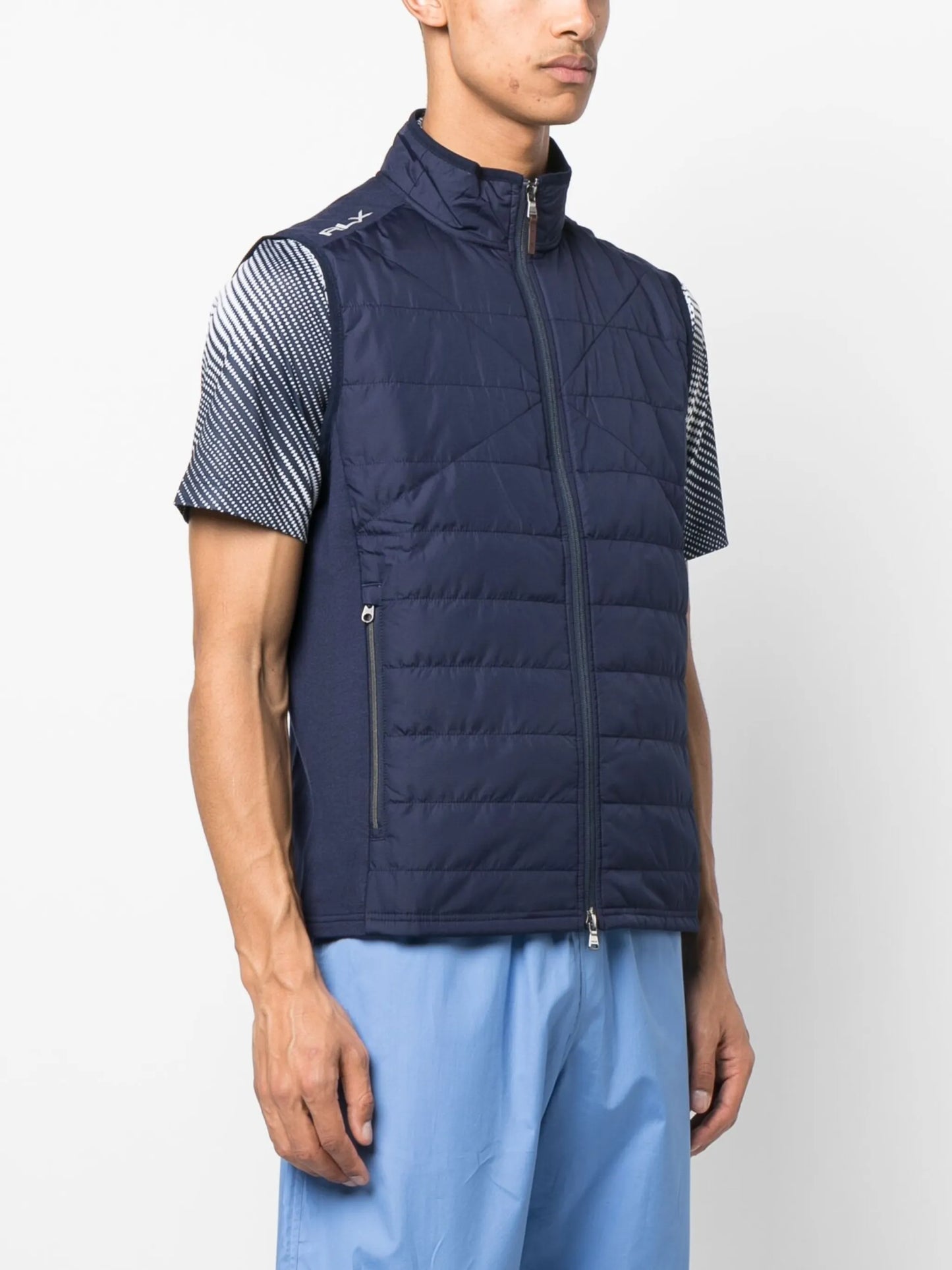 padded zipped gilet