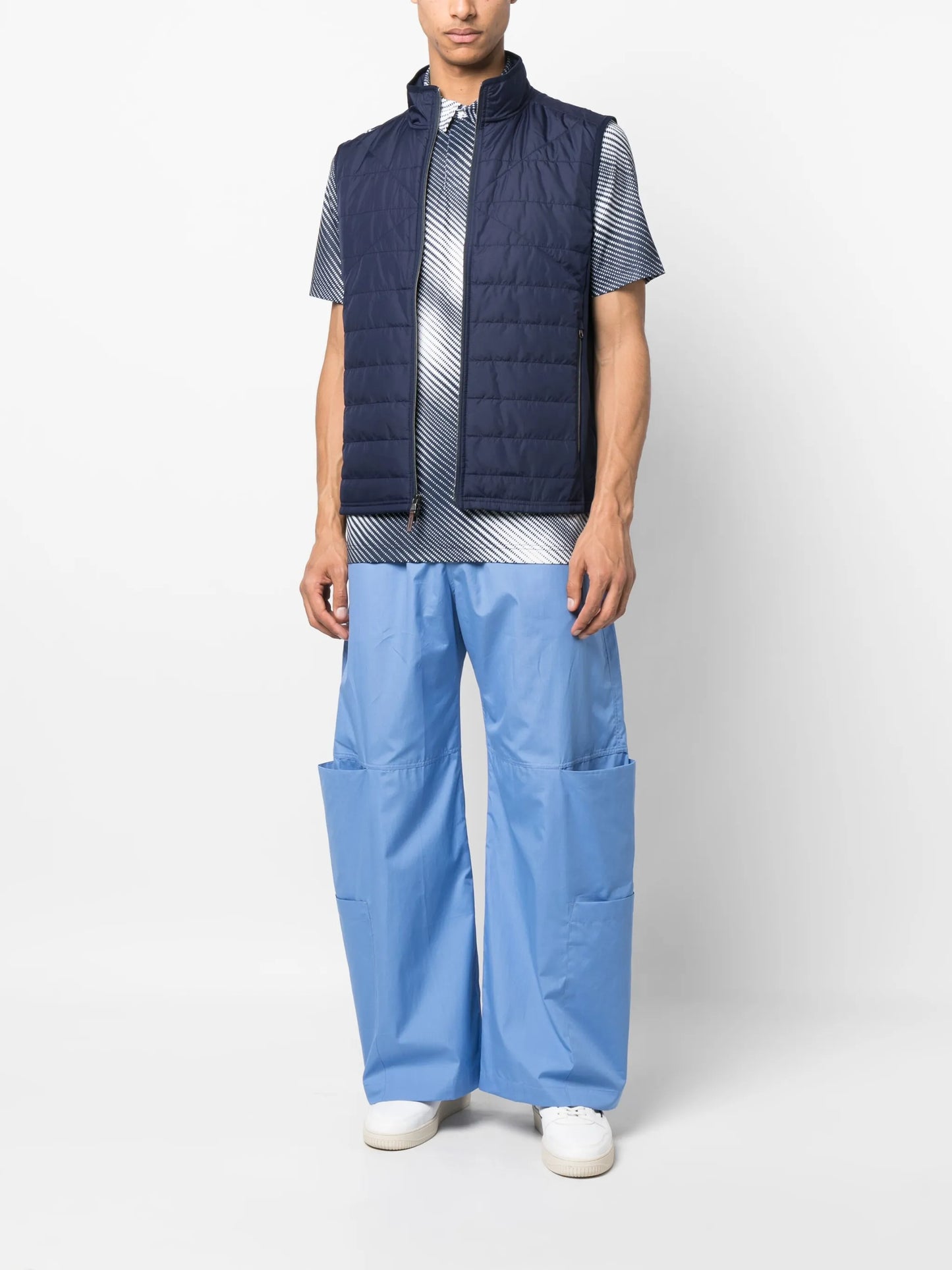 padded zipped gilet
