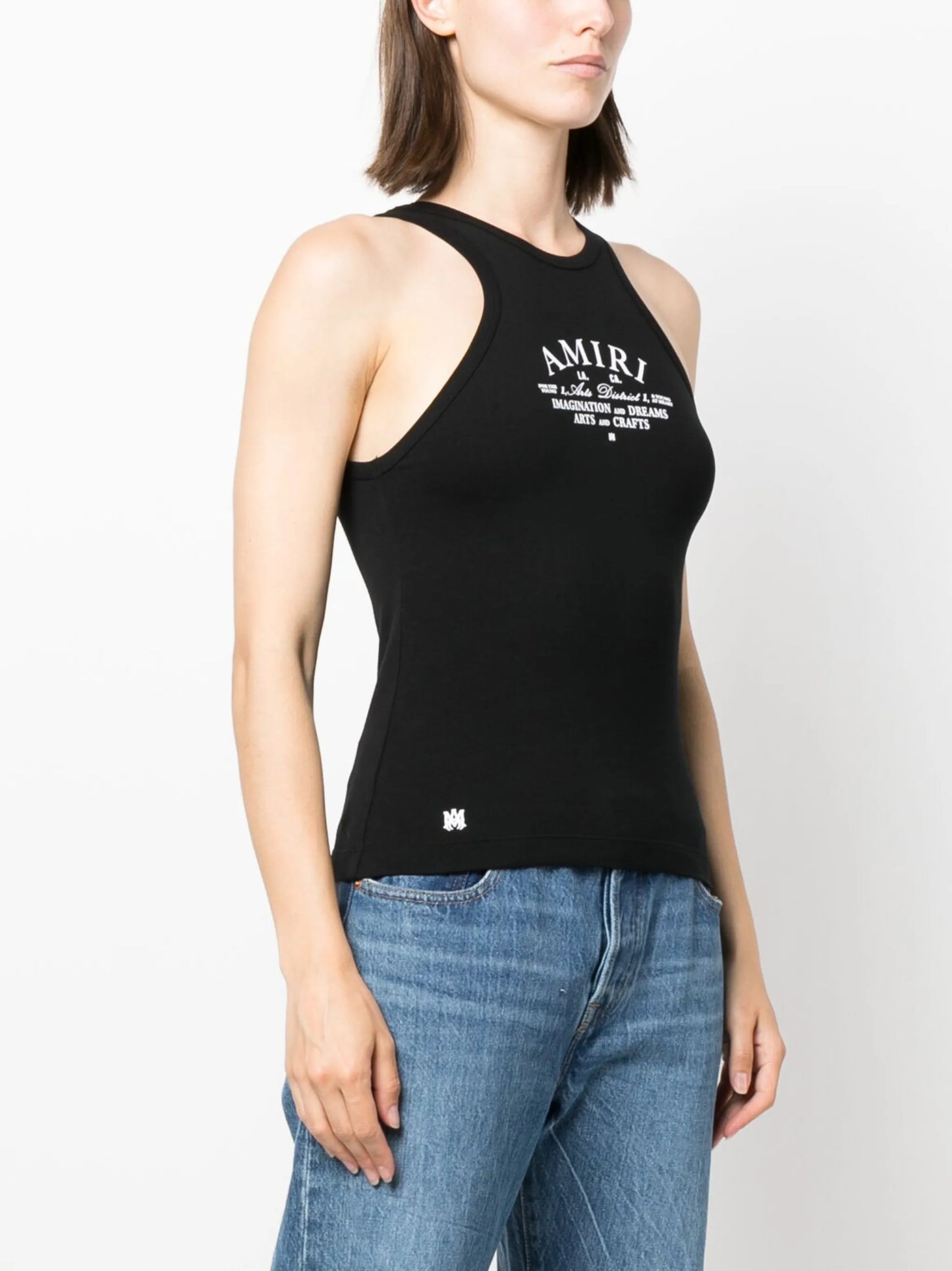 logo-print tank top