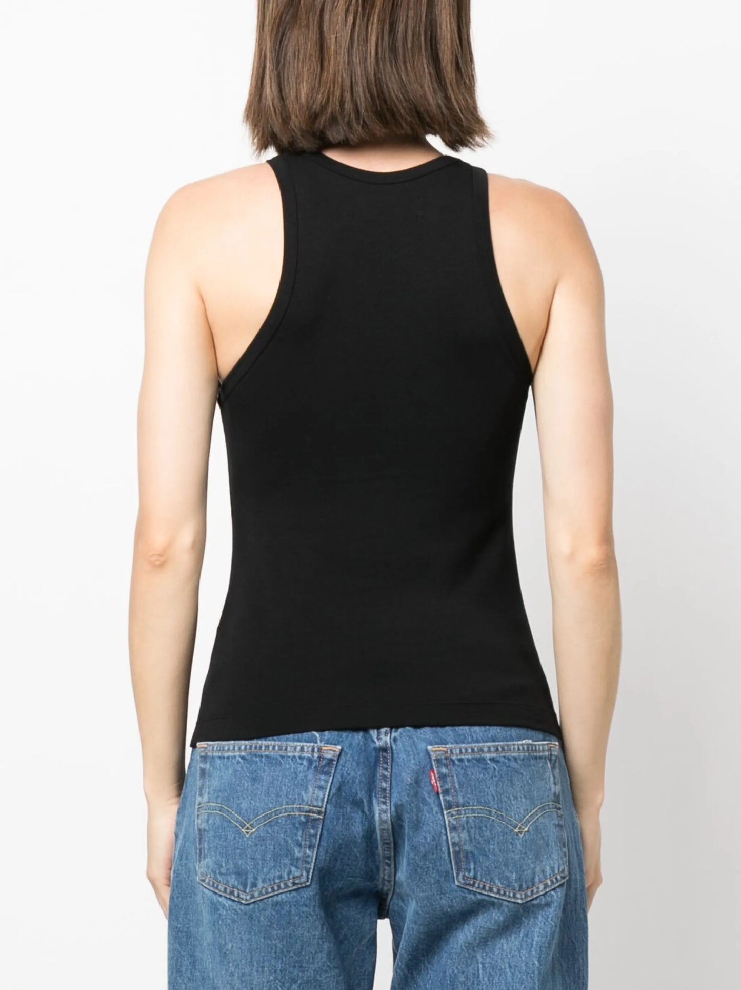 logo-print tank top