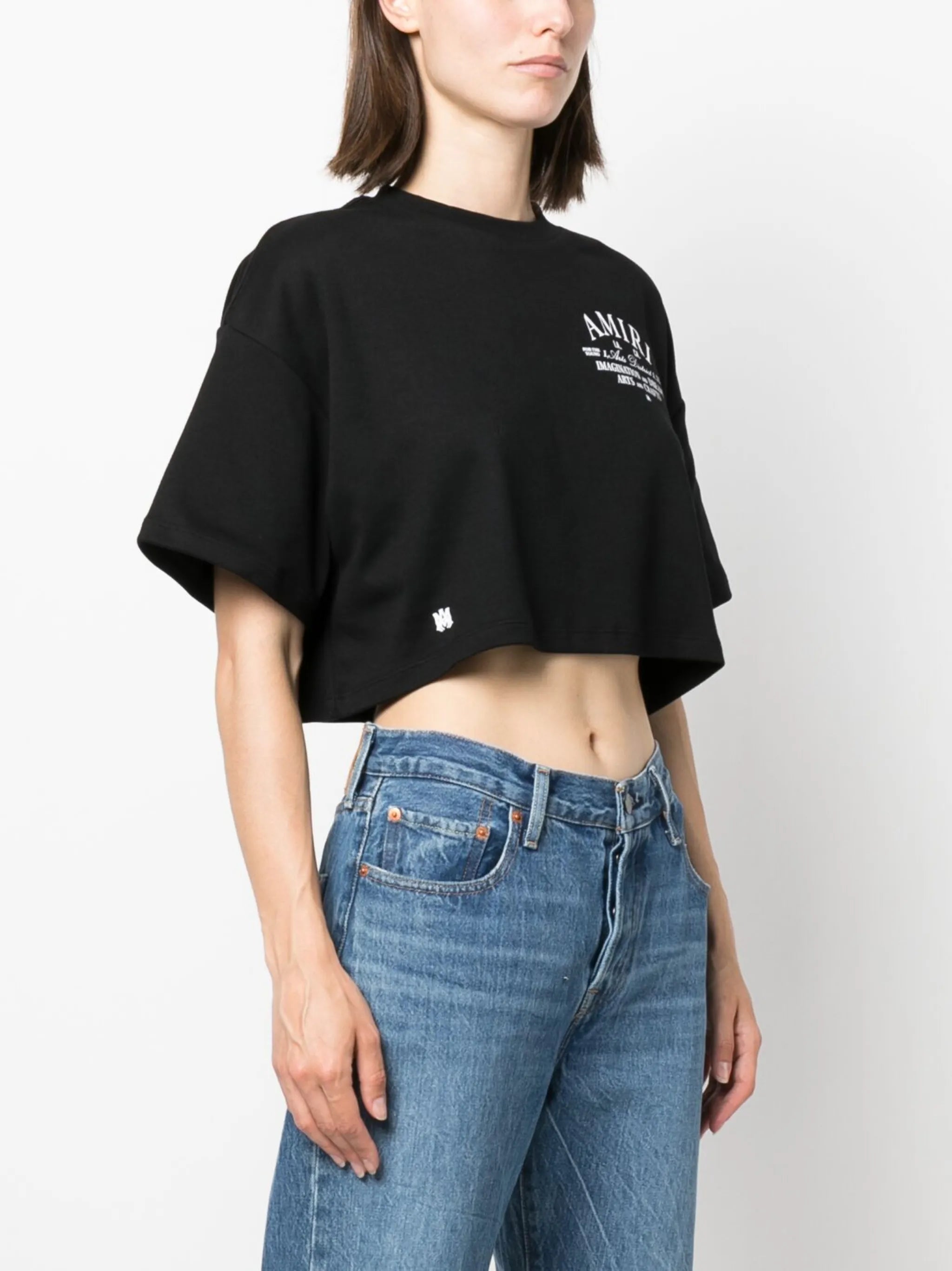 Arts District cropped cotton T-shirt