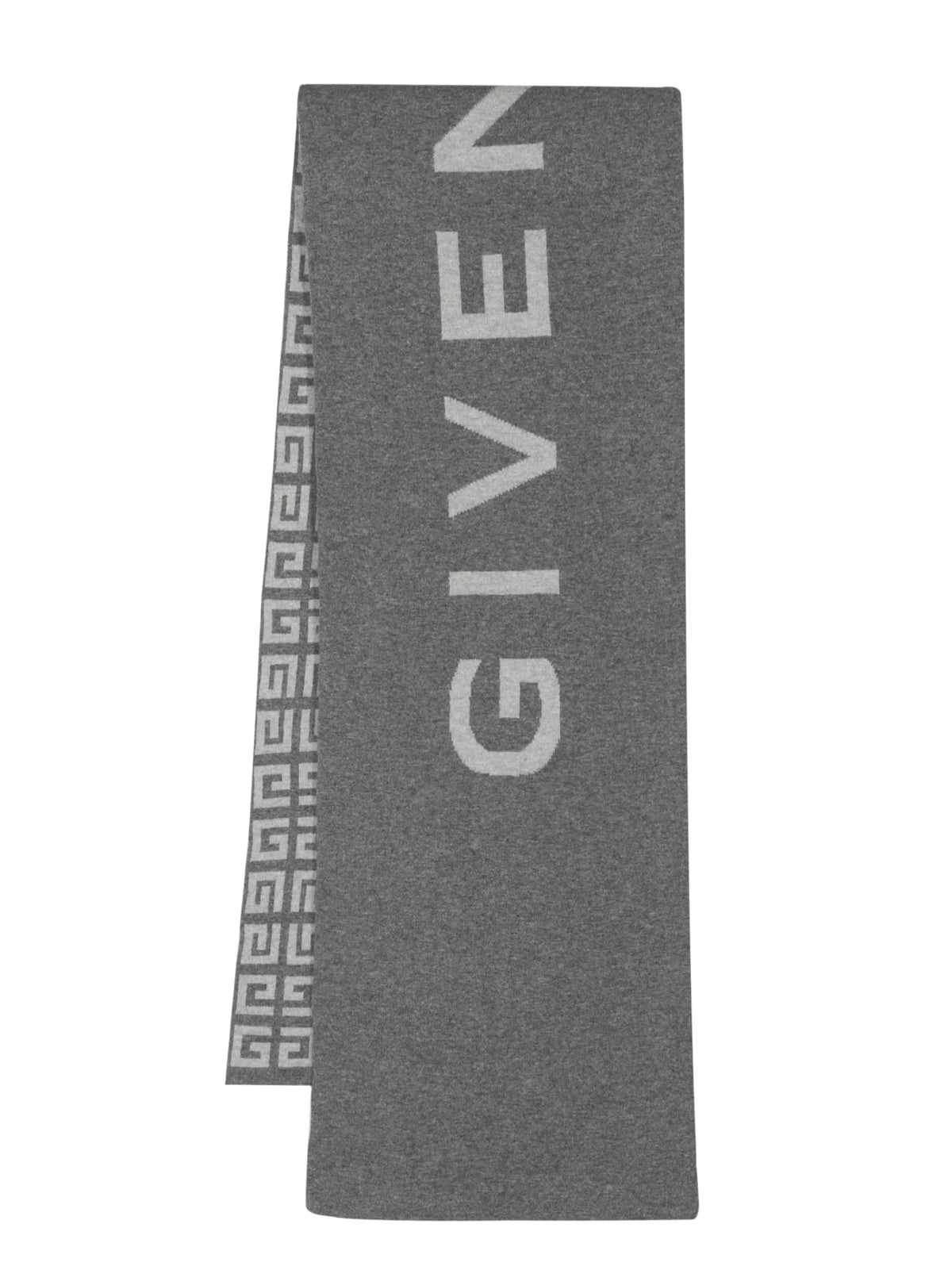 logo-embroidered scarf