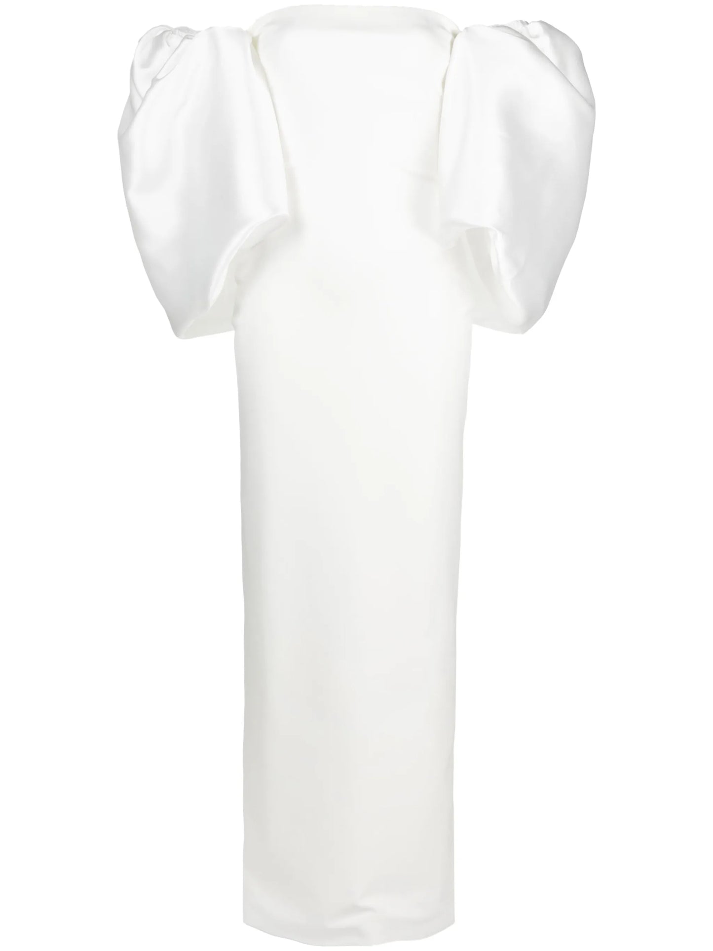 Pia puff-sleeve maxi dress