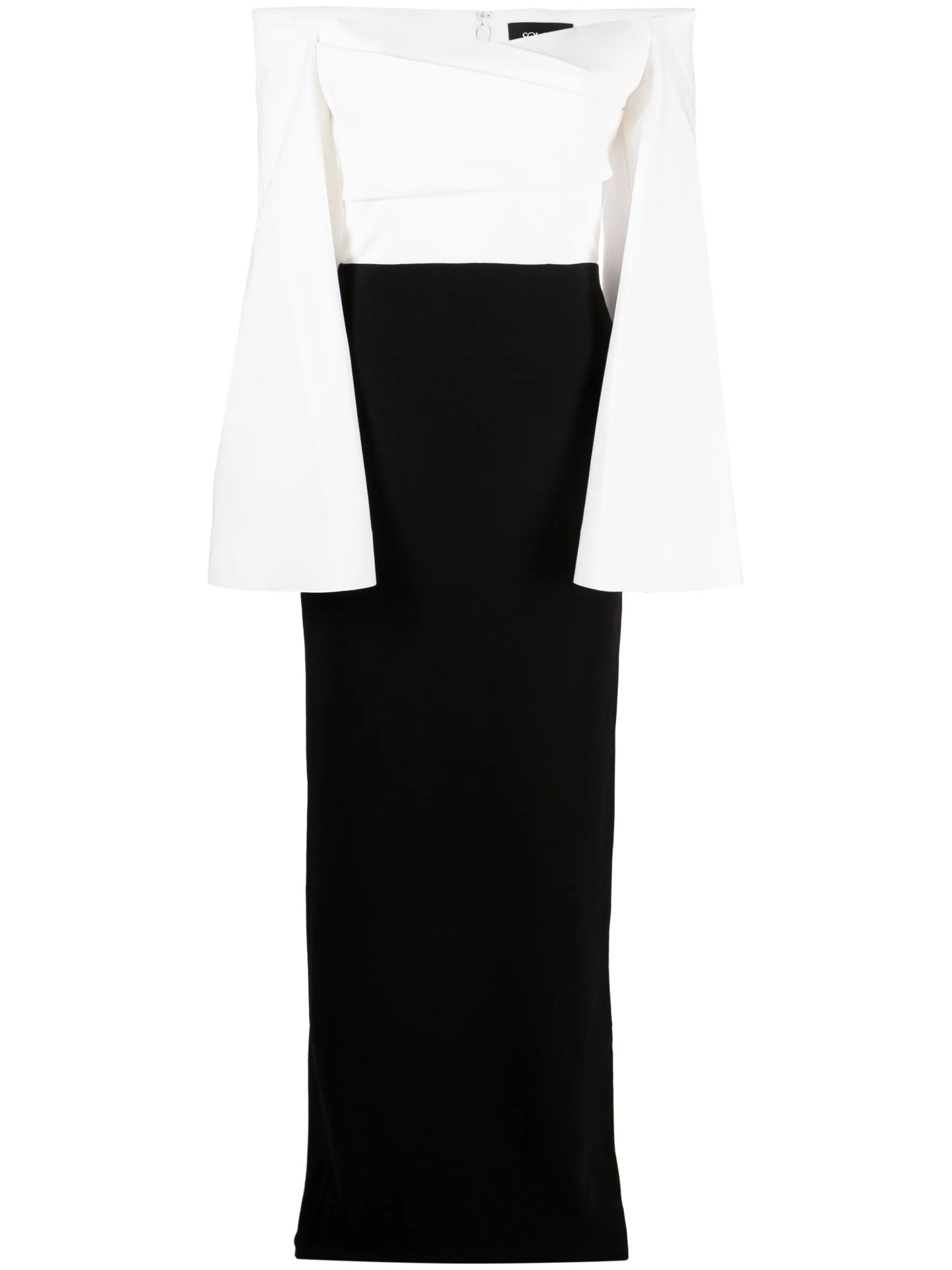 Eliana wide-sleeve maxi dress