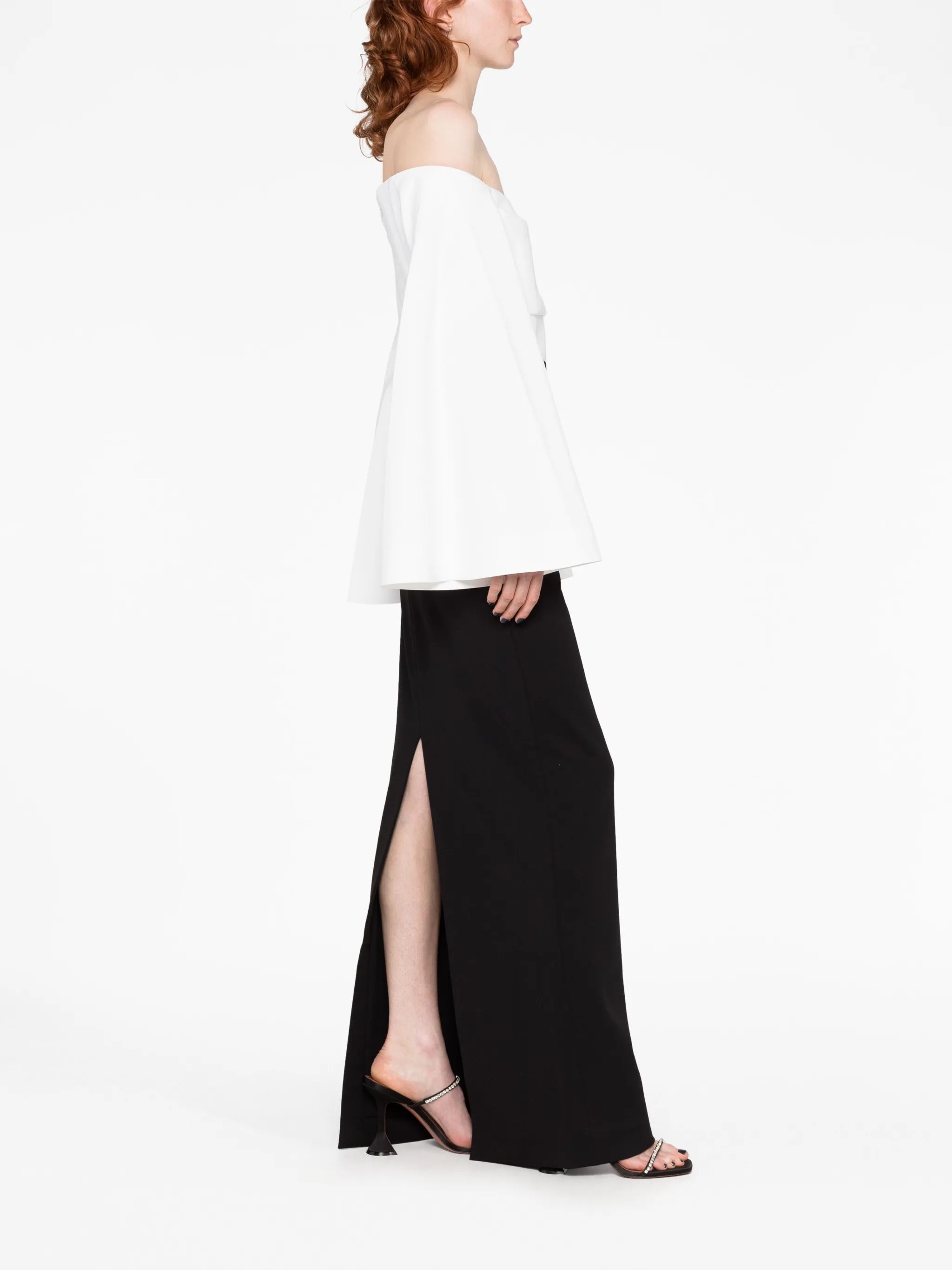 Eliana wide-sleeve maxi dress
