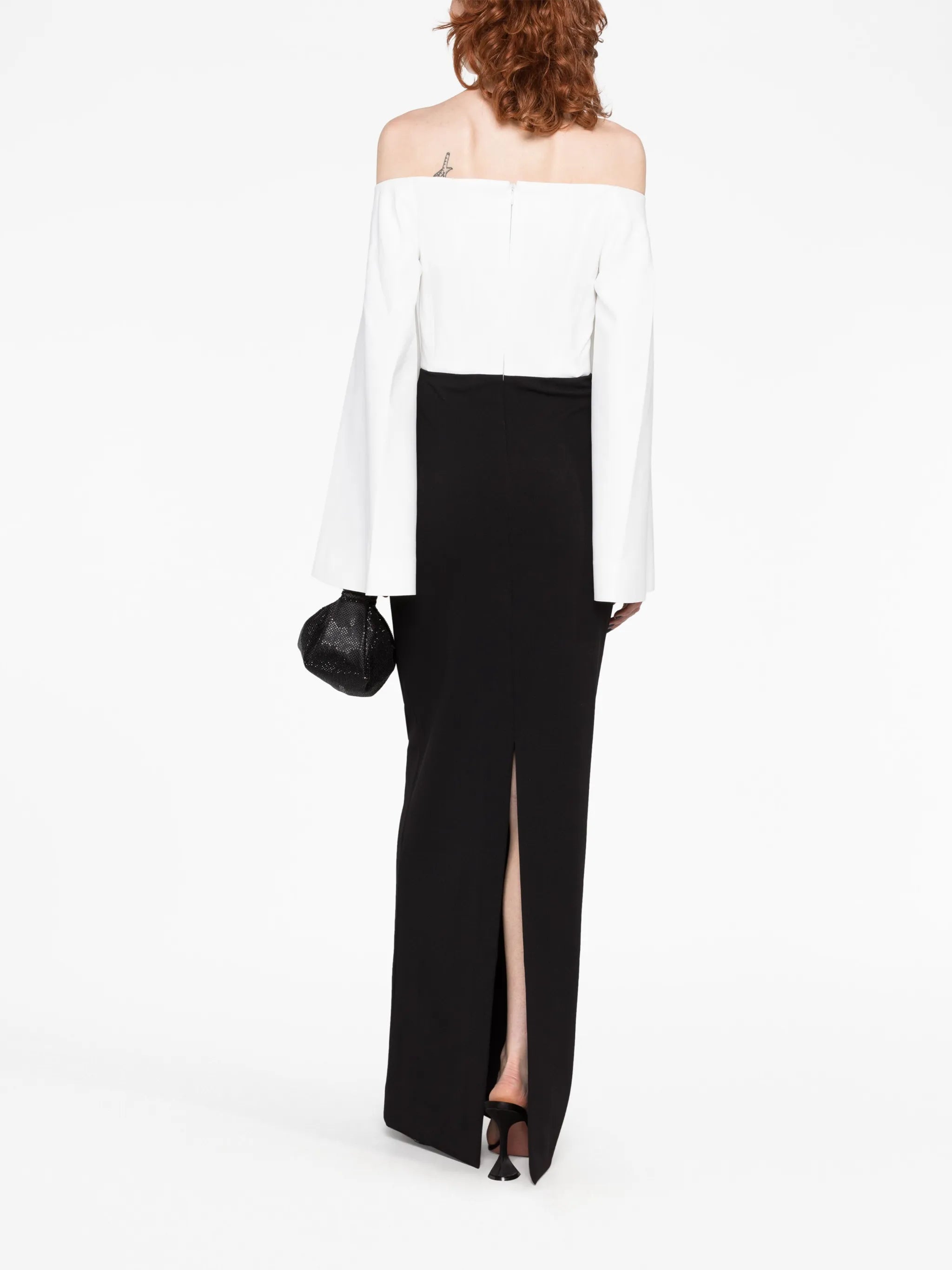 Eliana wide-sleeve maxi dress