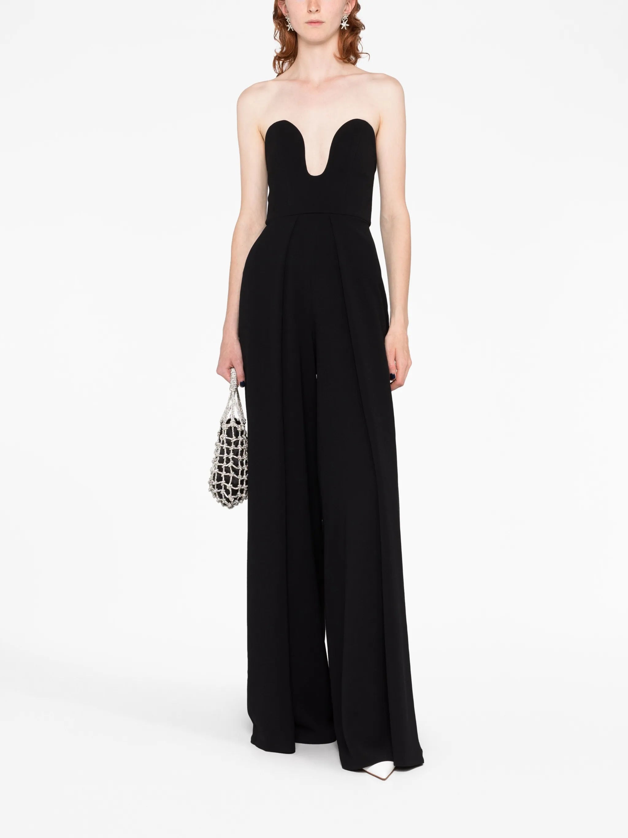 The Anelli wide-leg crêpe jumpsuit