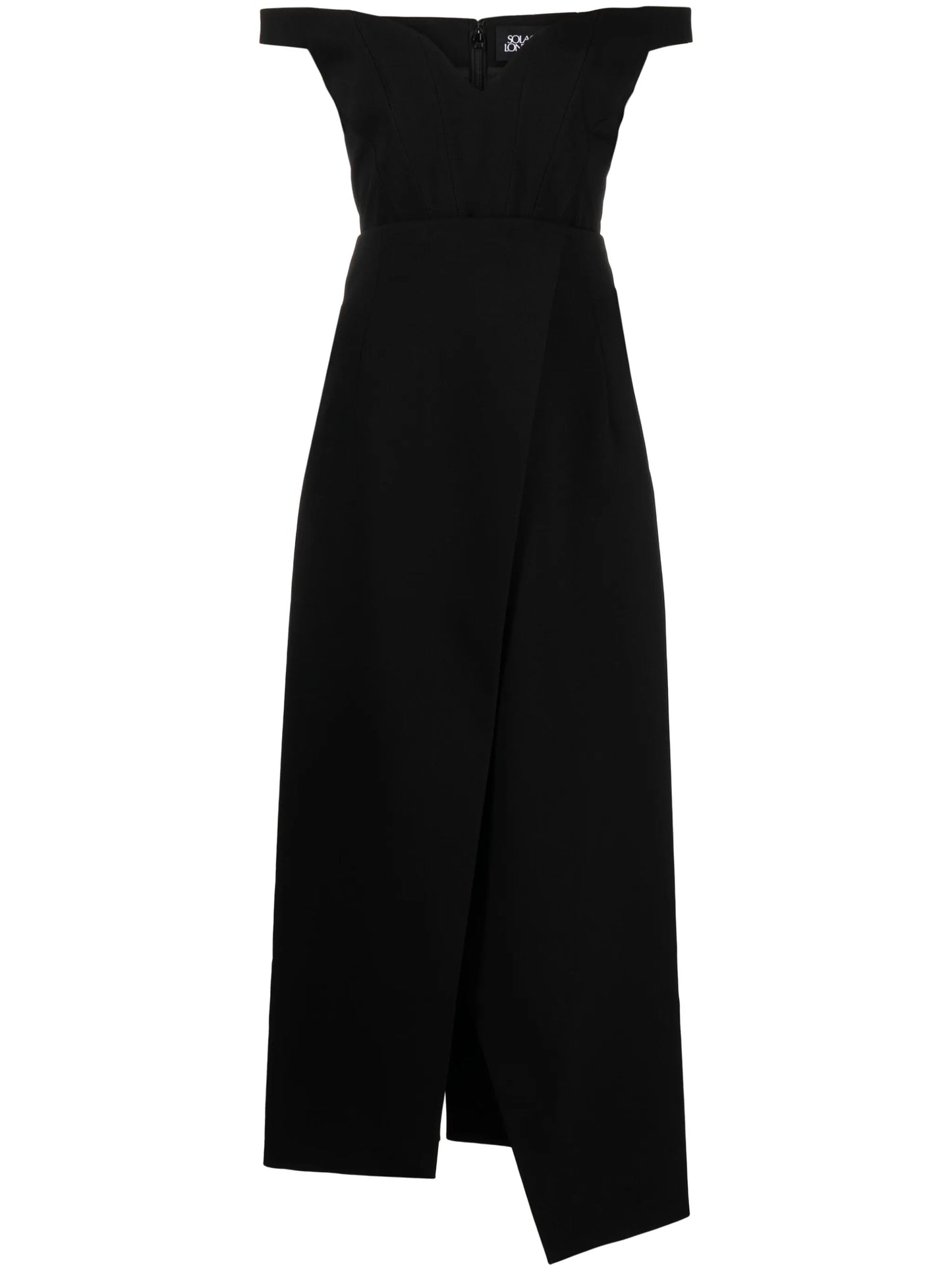 Karter crepe midi dress