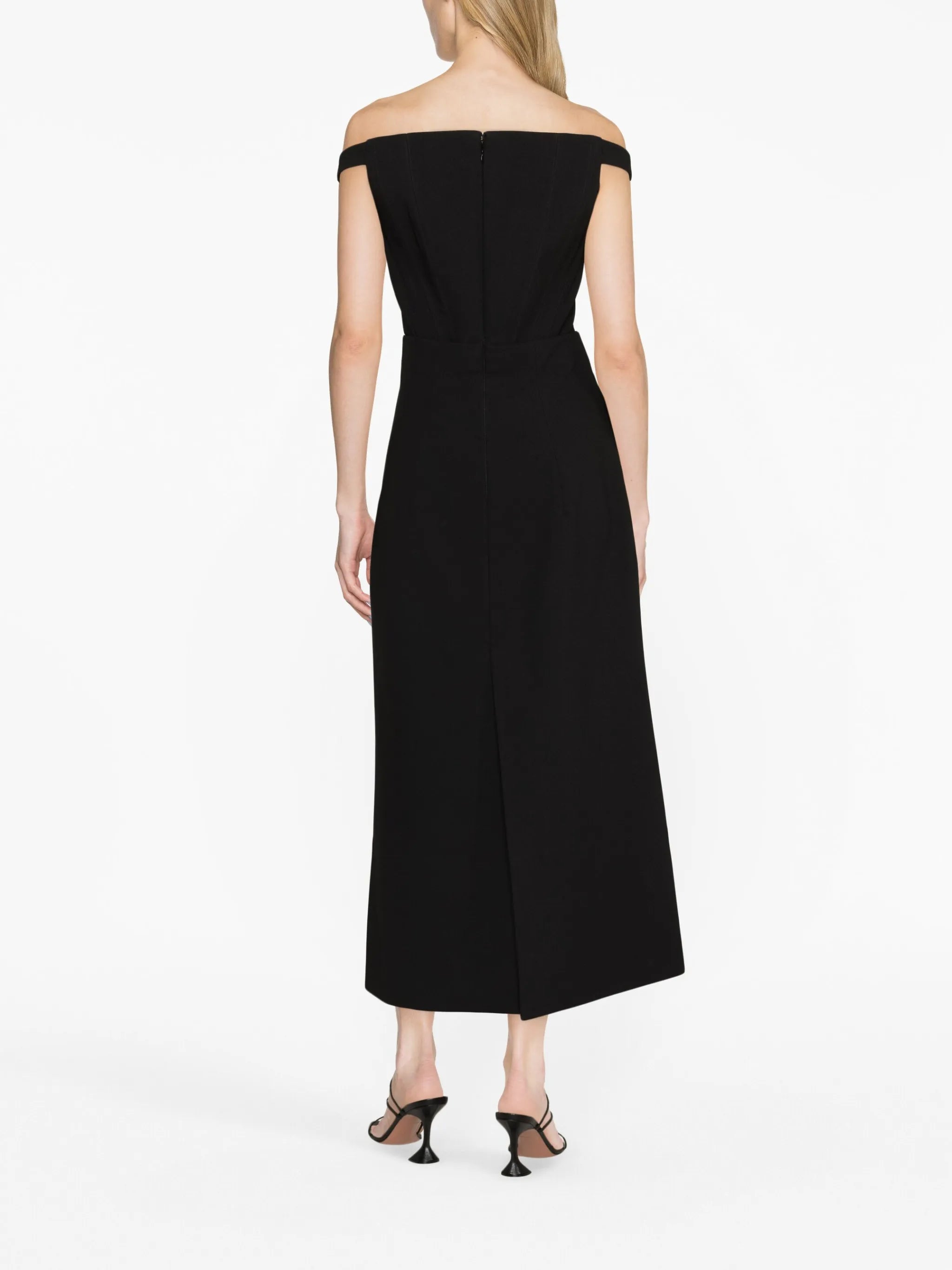 Karter crepe midi dress