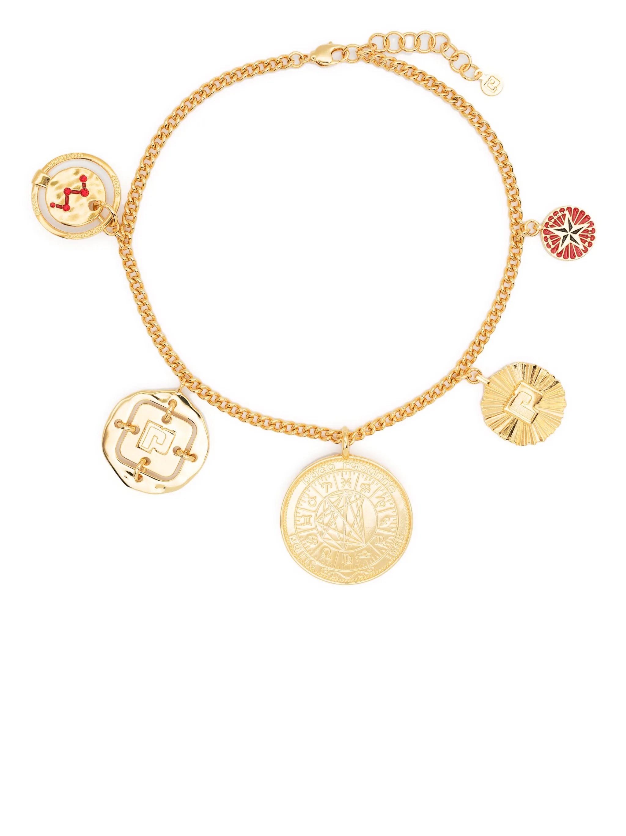 Medals charm necklace