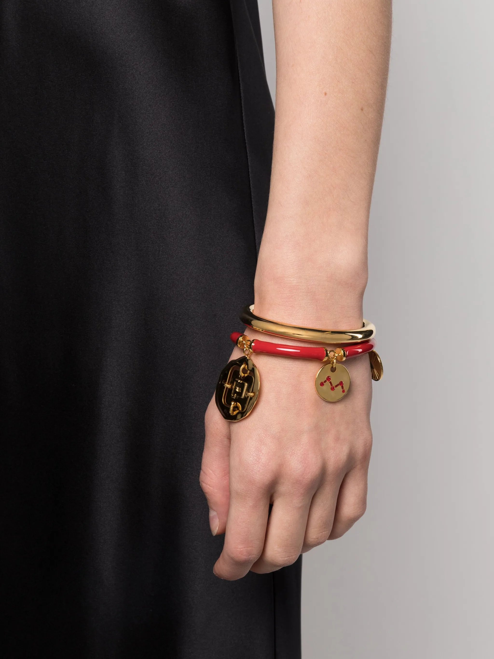 charm bangle bracelet set