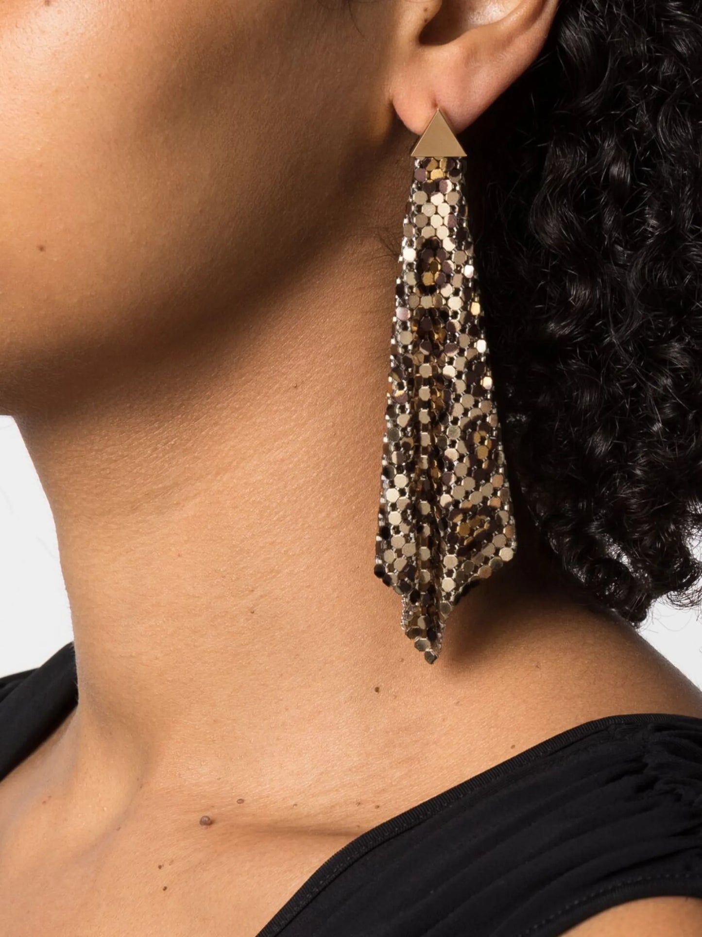 Flow Pixel leopard-print earrings